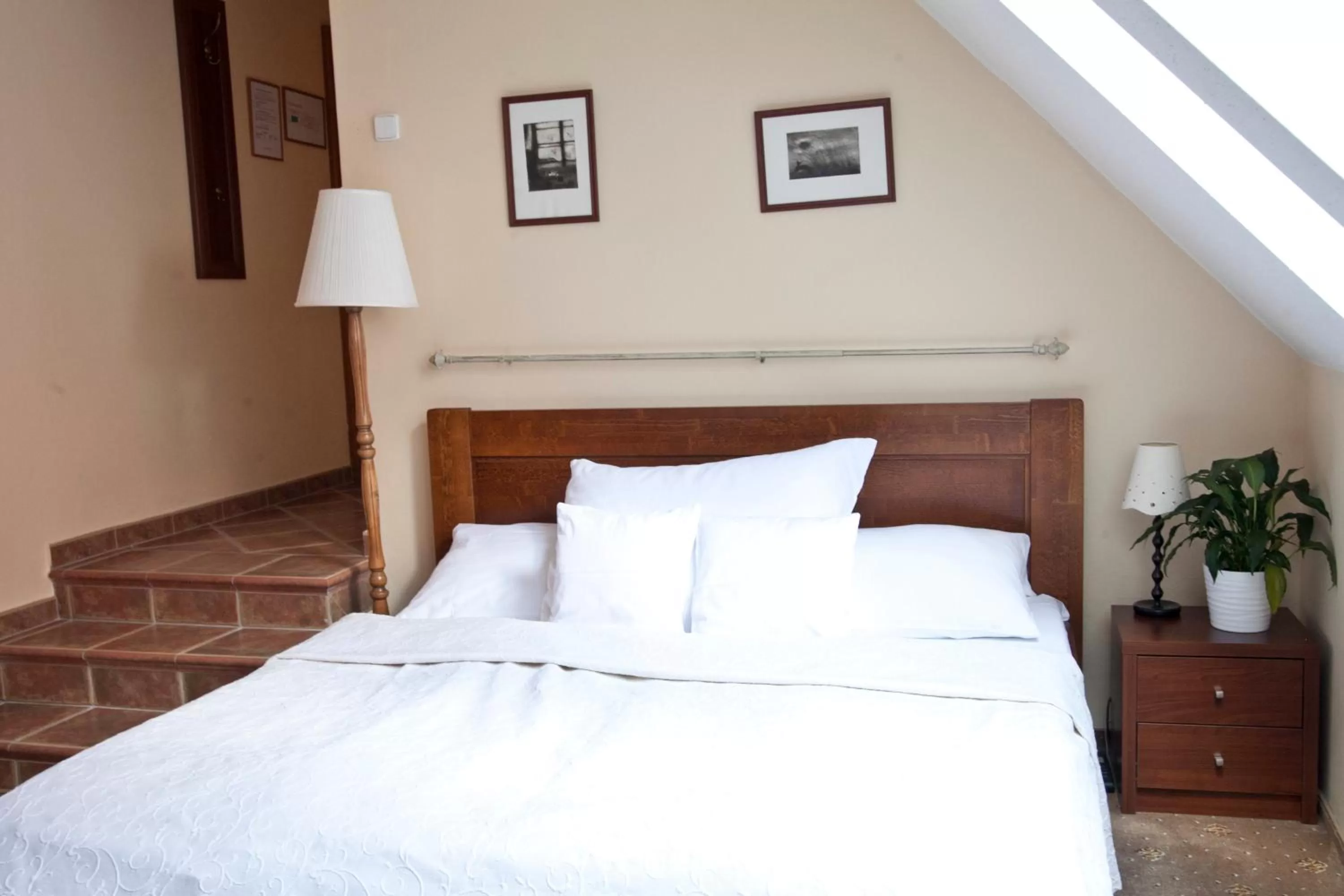Bed in Hotel U Zlatého Lva