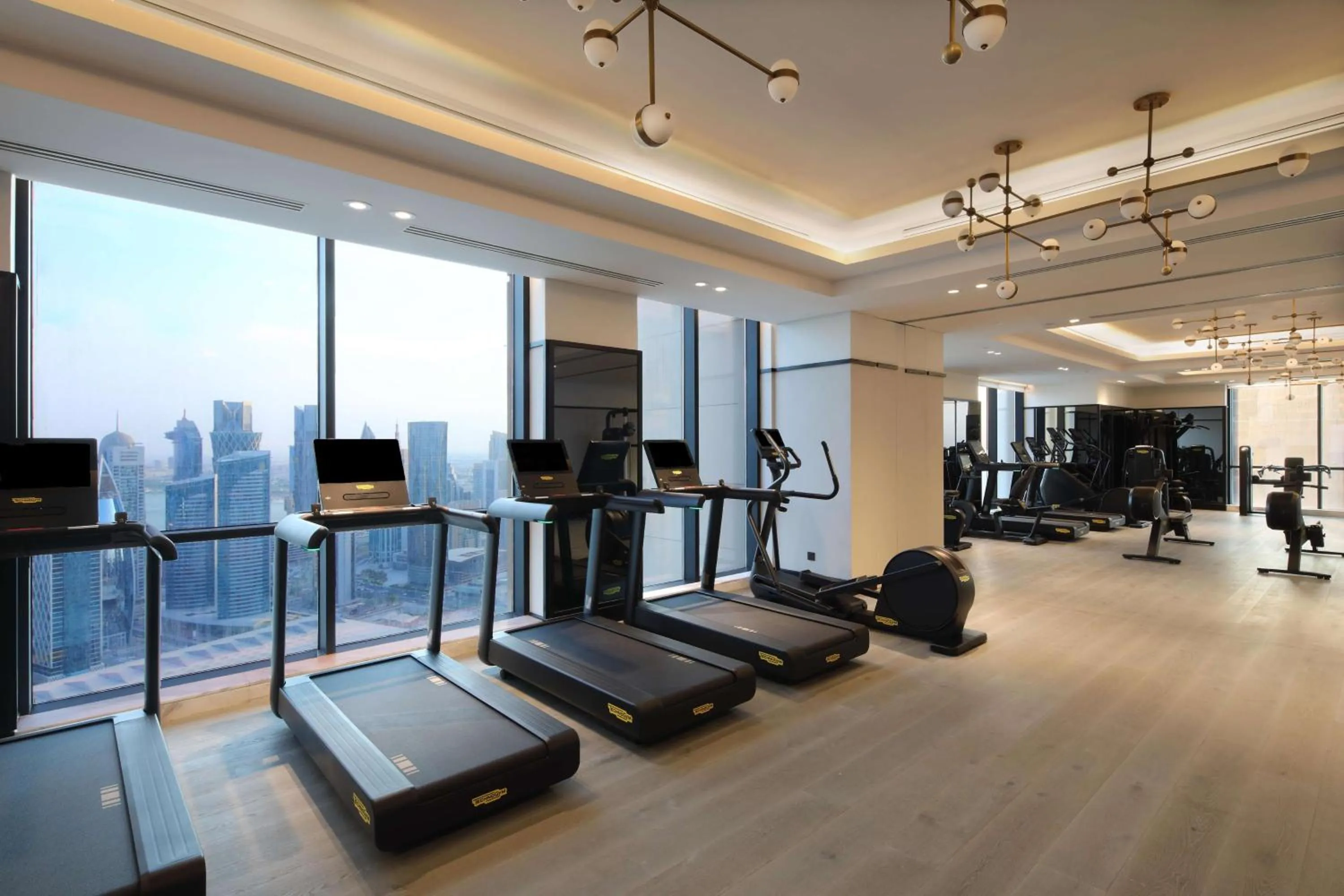 Fitness centre/facilities in Waldorf Astoria Doha West Bay