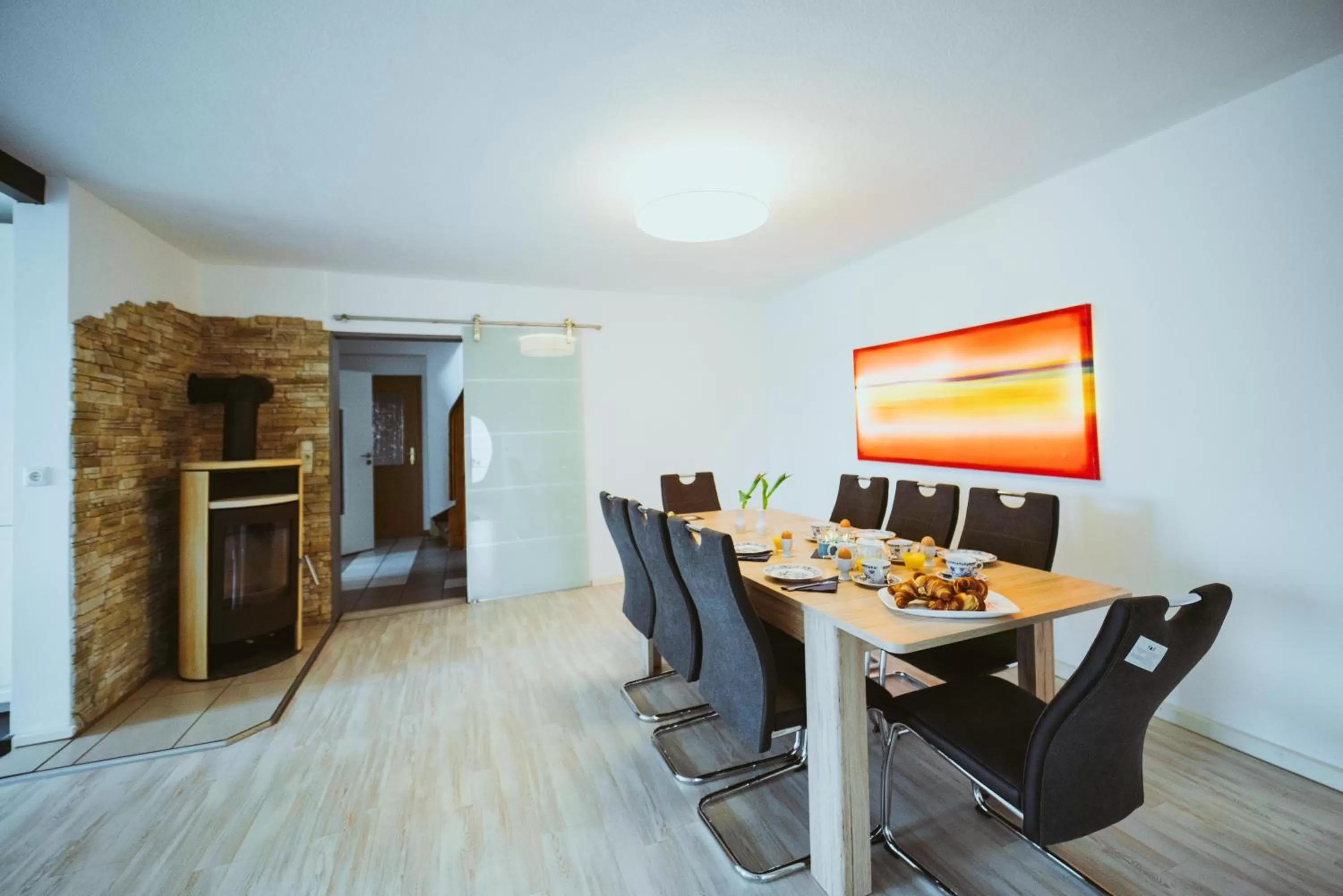 Seating area, Dining Area in Aparthotel Stralsund Studios und Apartments