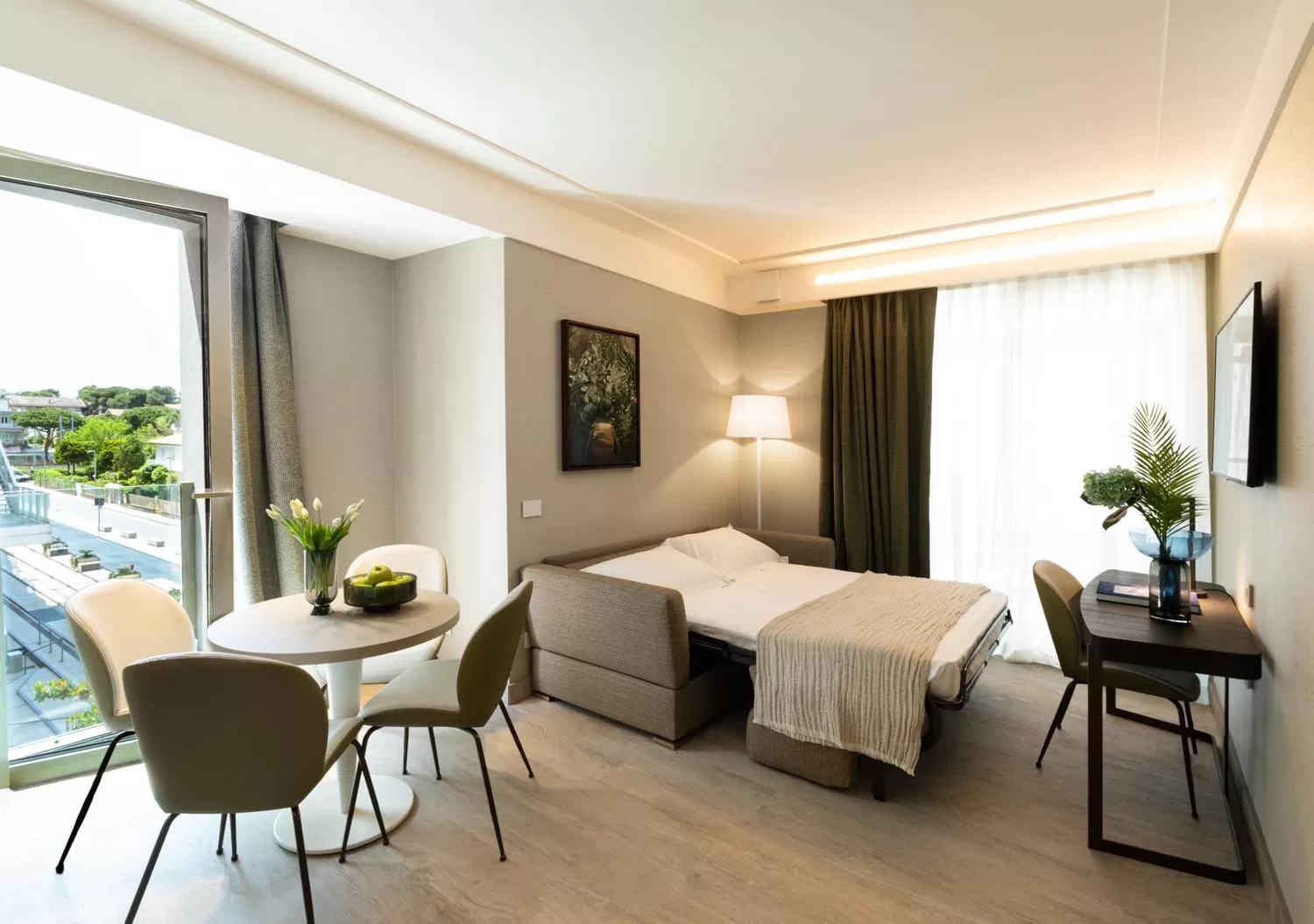 Living room, Bed in Ceccarini 9 home suite home