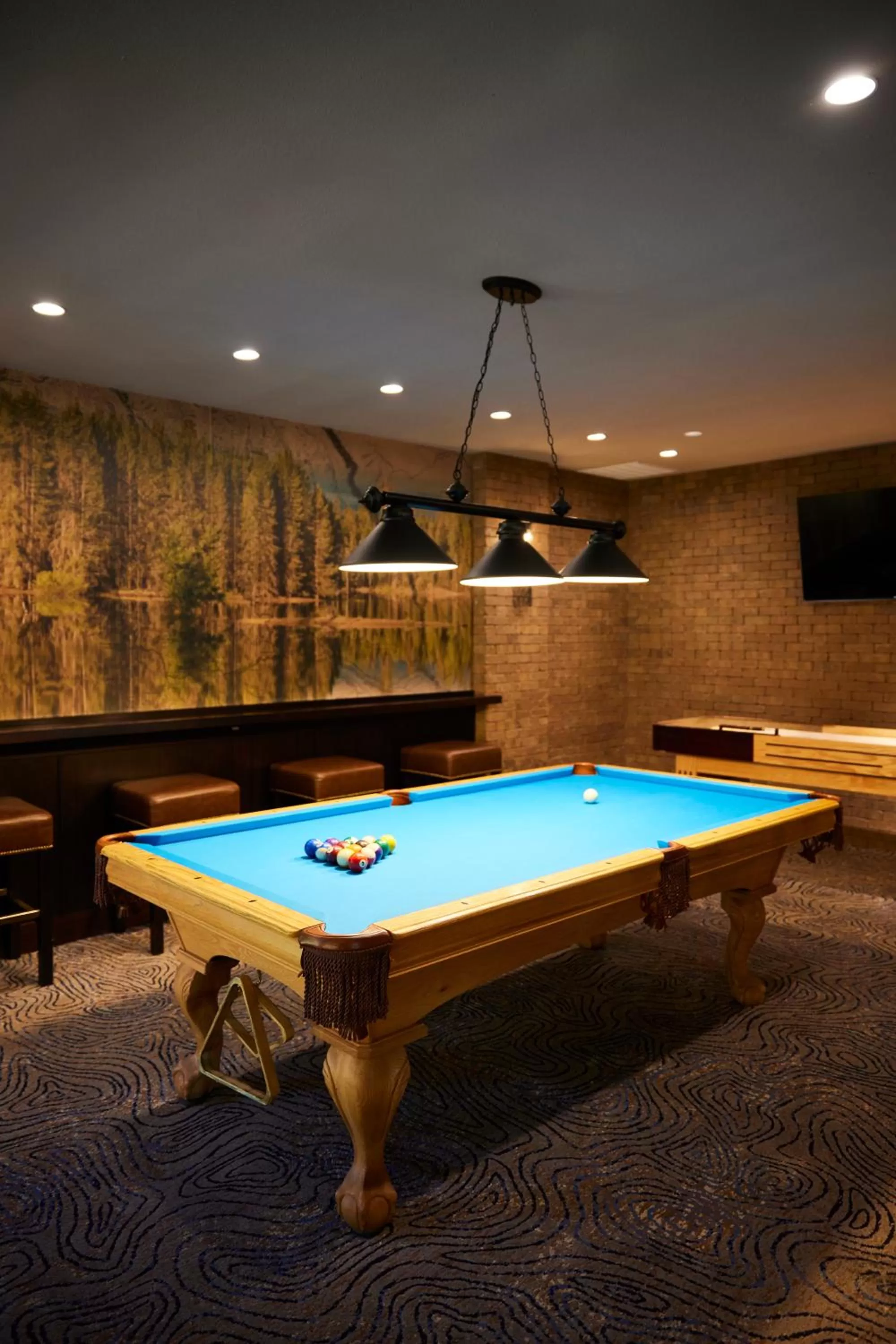 Billiard in Riverhouse Lodge