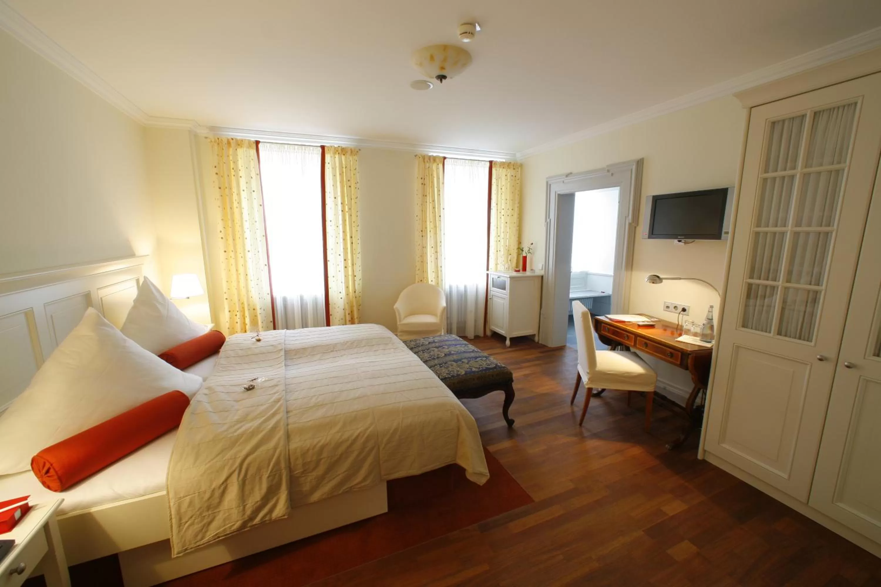 Bed in Hotel-Restaurant Anne-Sophie