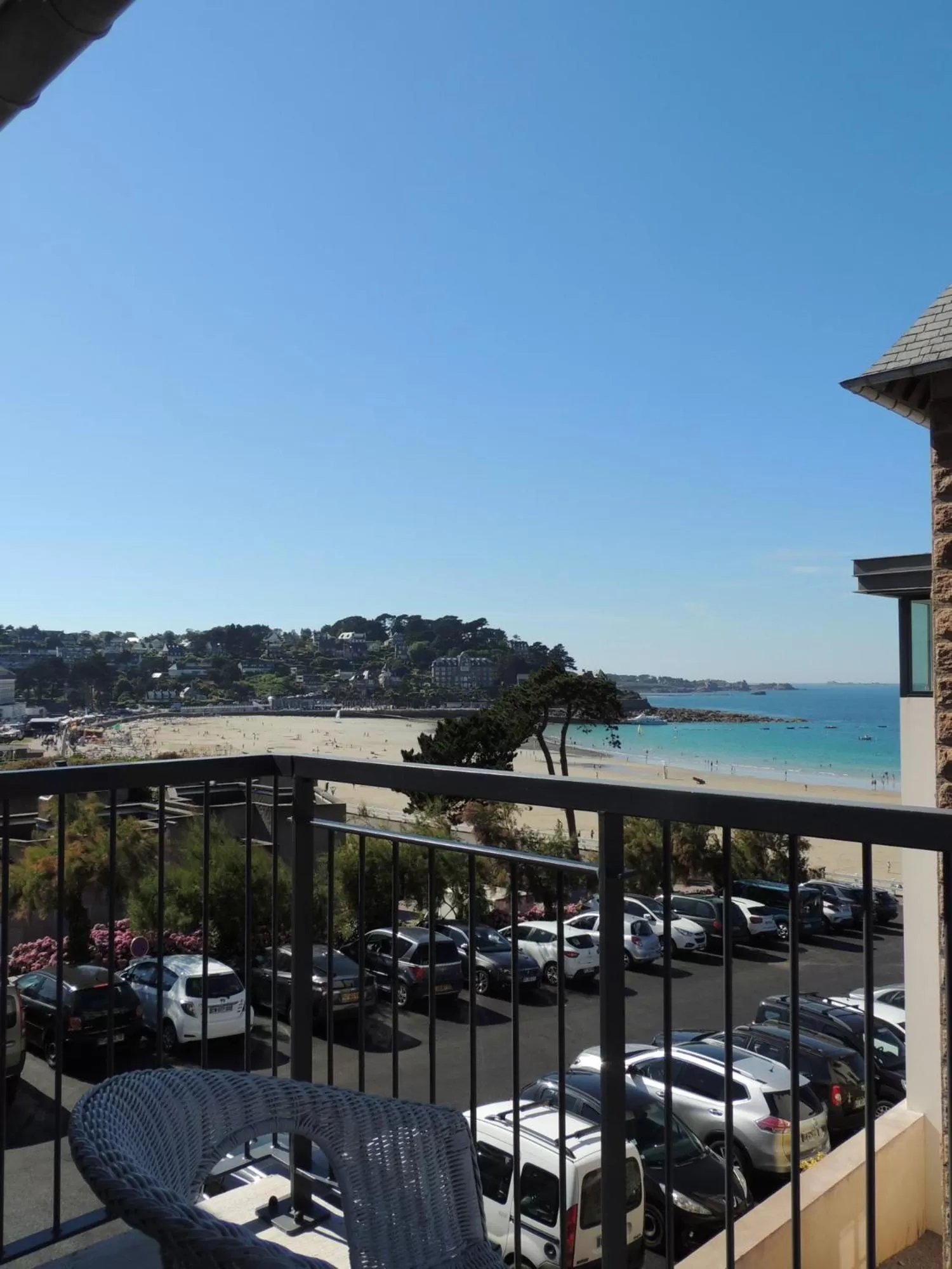 Balcony/Terrace in Logis Hôtel Ker Mor
