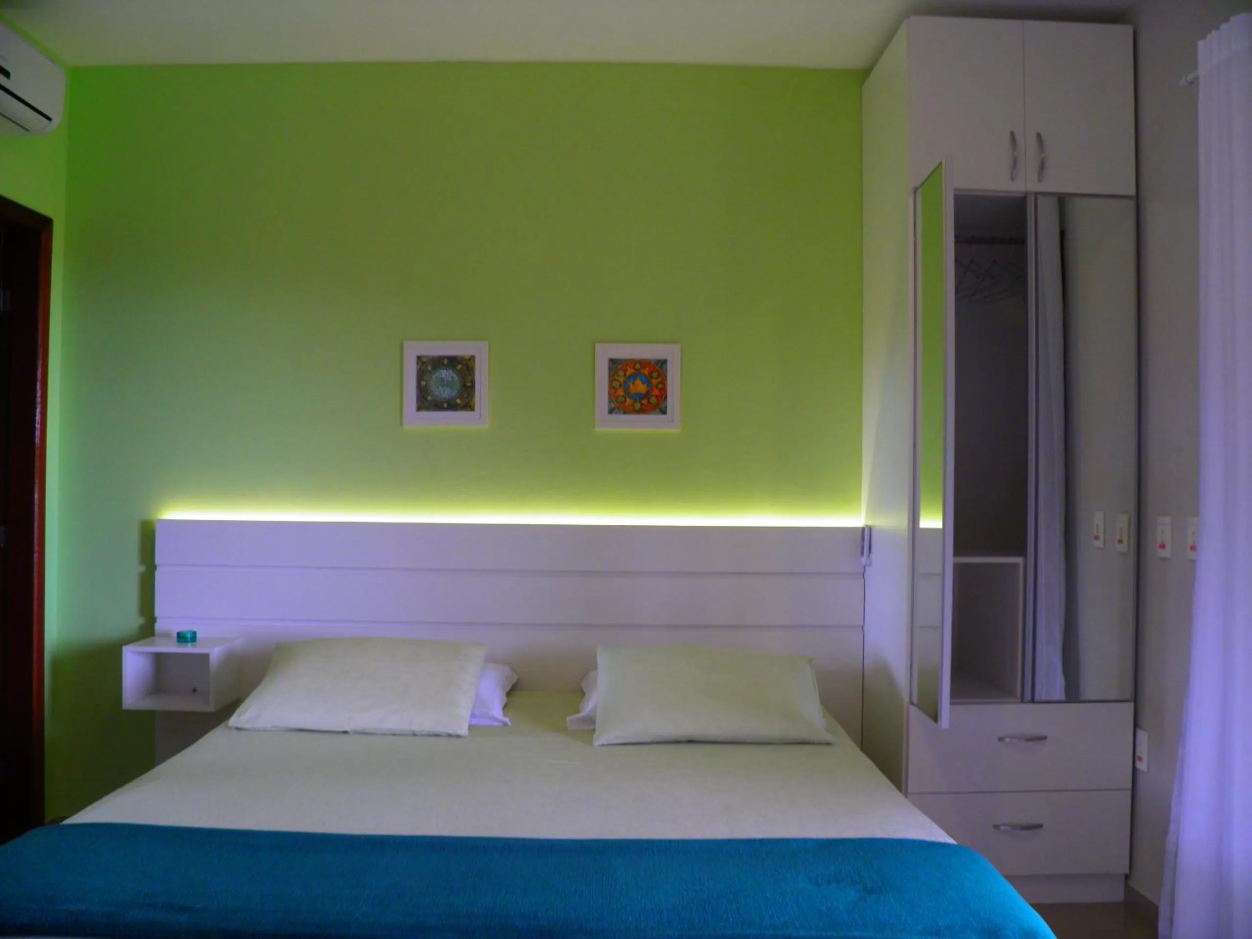 Bed in Pousada Mar de Cristal