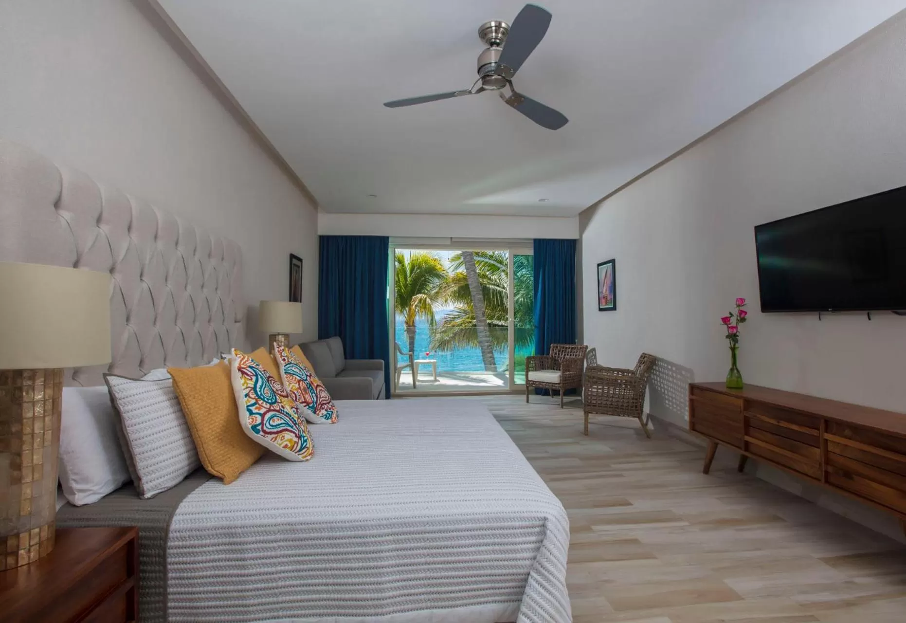 Bathroom, Bed in Vista Vallarta All Suites On The Beach