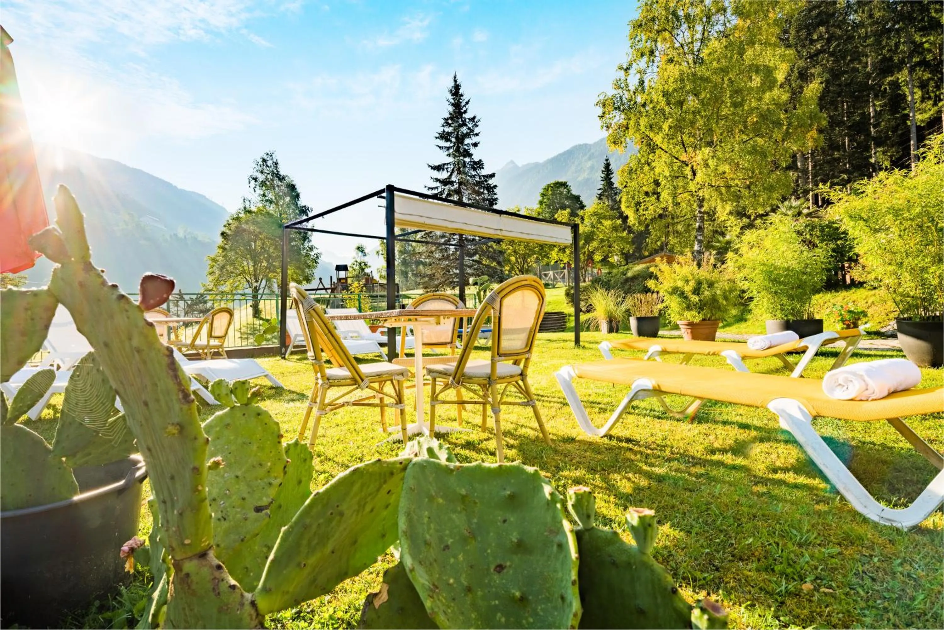 Garden view in Hotel Vitaler Landauerhof