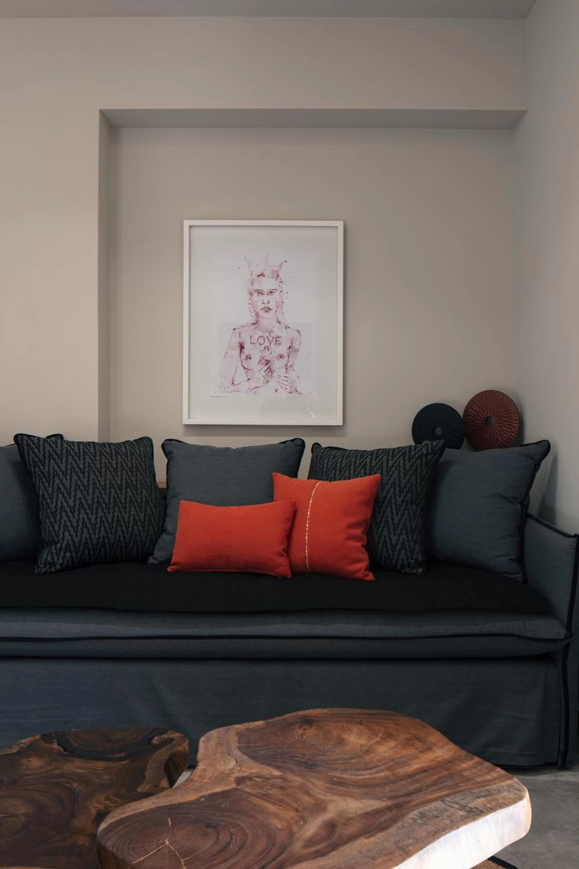 Seating area in Chapter 02 Gallery Suites