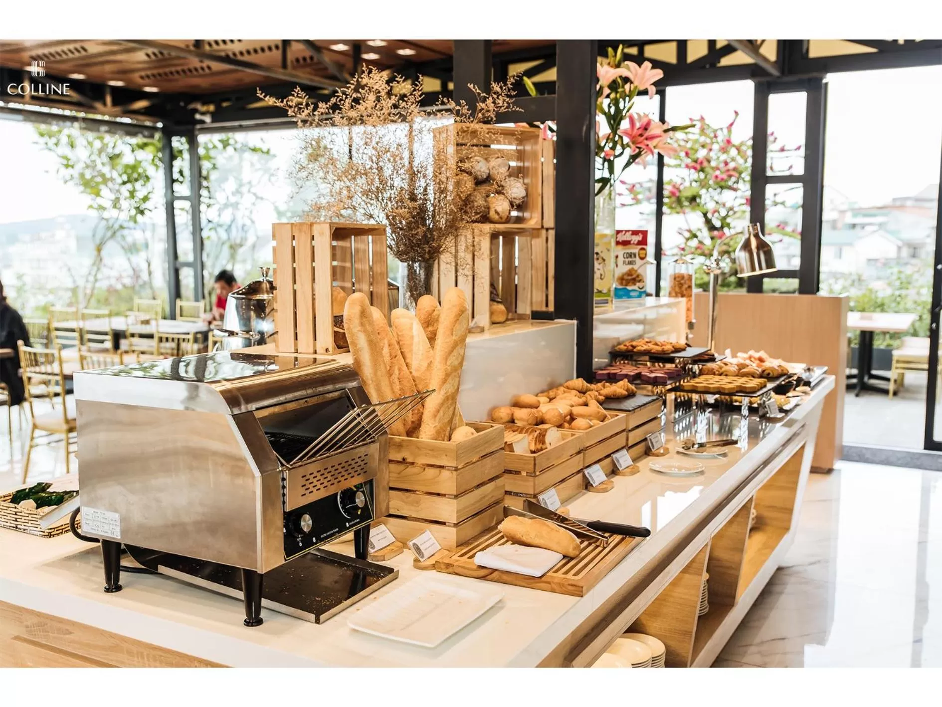 Buffet breakfast in Colline Dalat