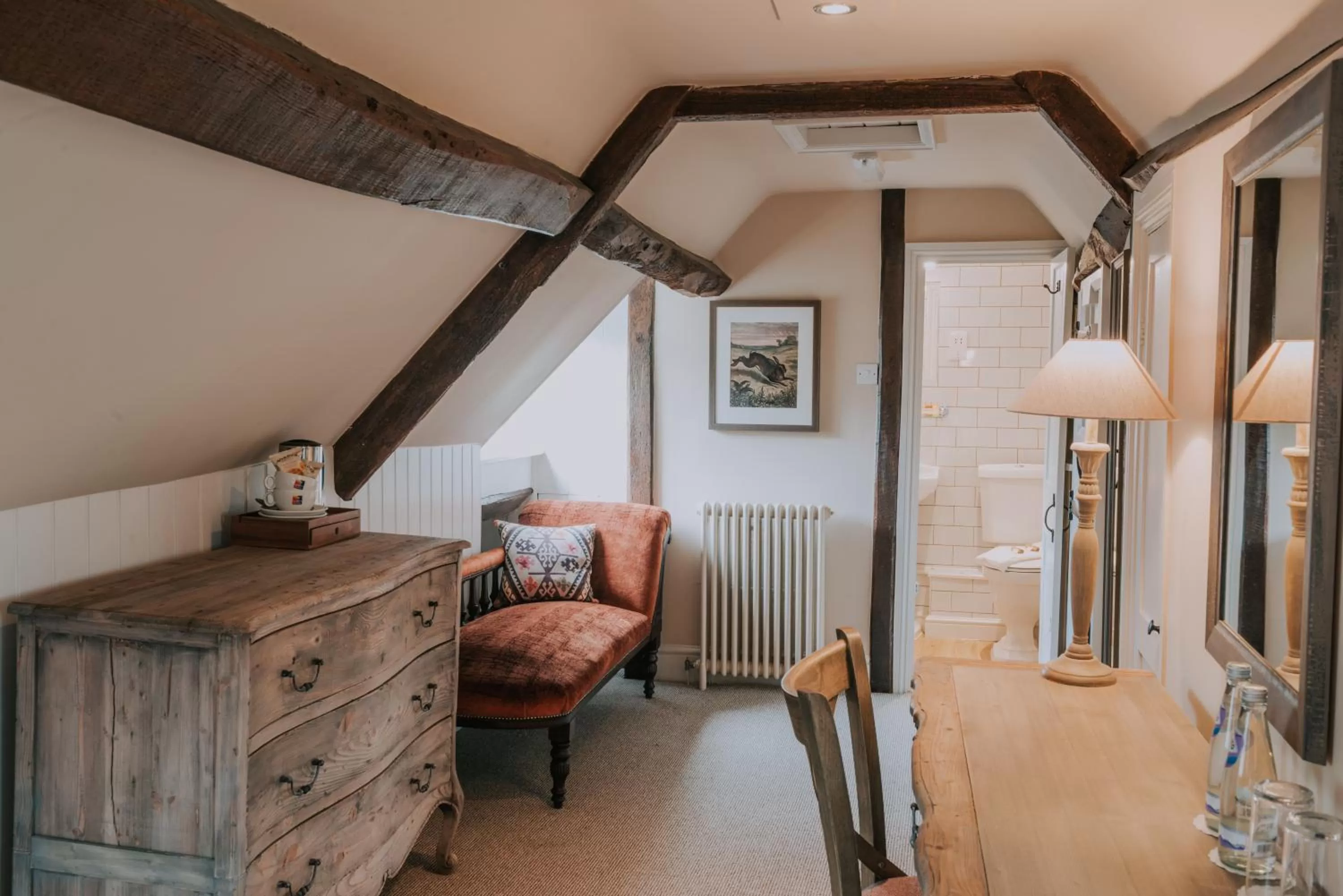 Seating area in The Falkland Arms