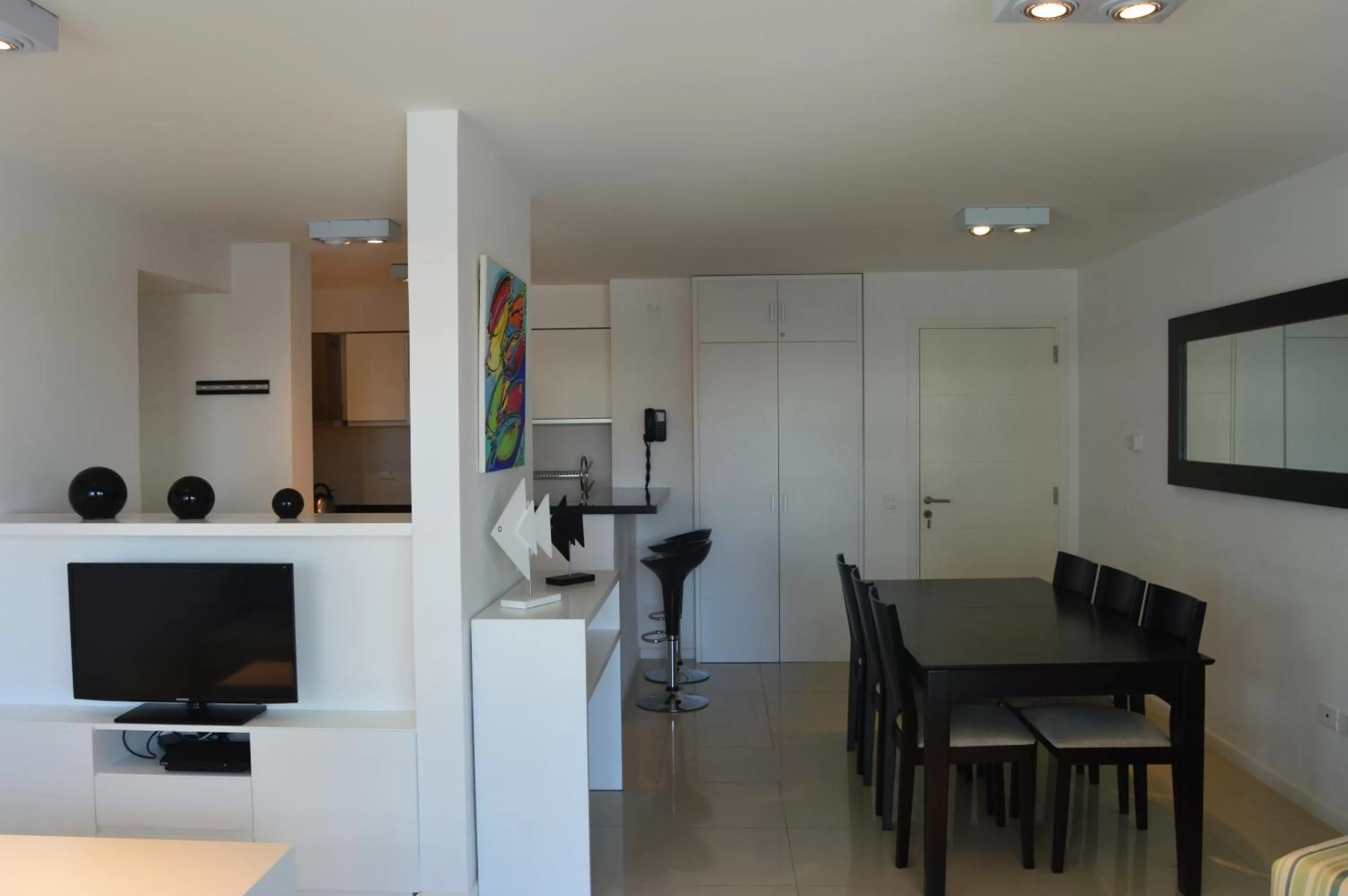 Dining area, Kitchen/Kitchenette in Arenas del mar