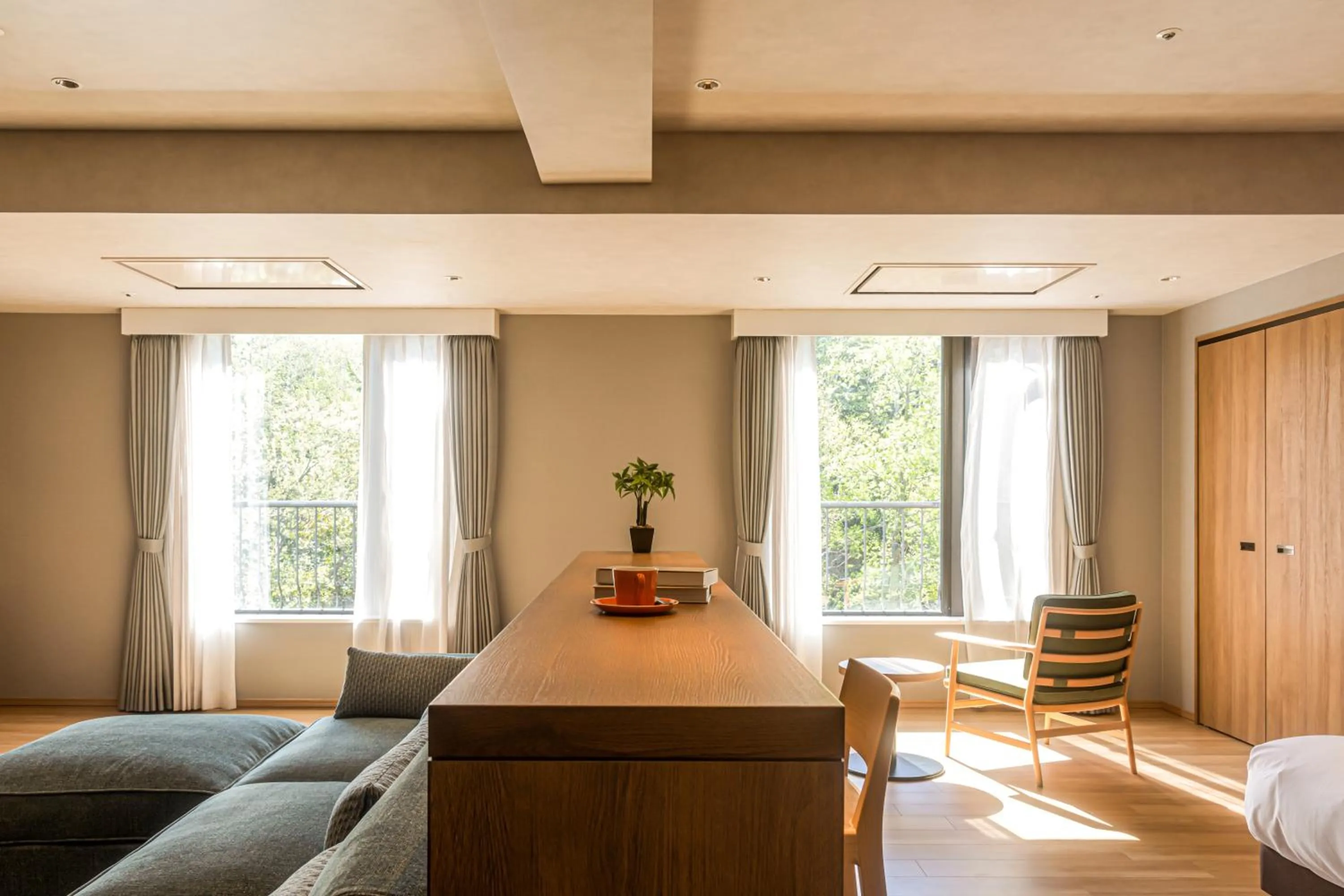 Living room in Higashikawa Asahidake Onsen Hotel Bear Monte