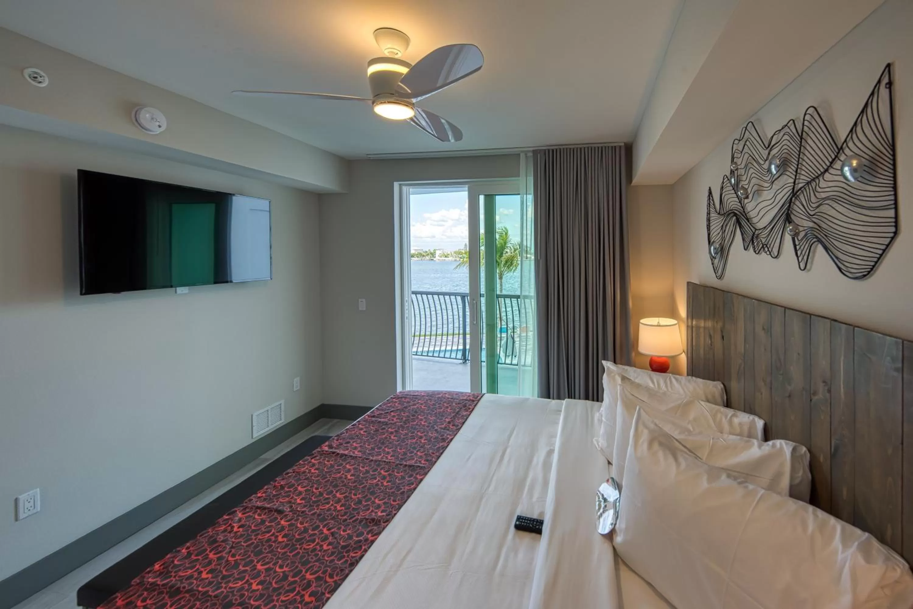 Bed in FUSION Resort Waterfront Suites