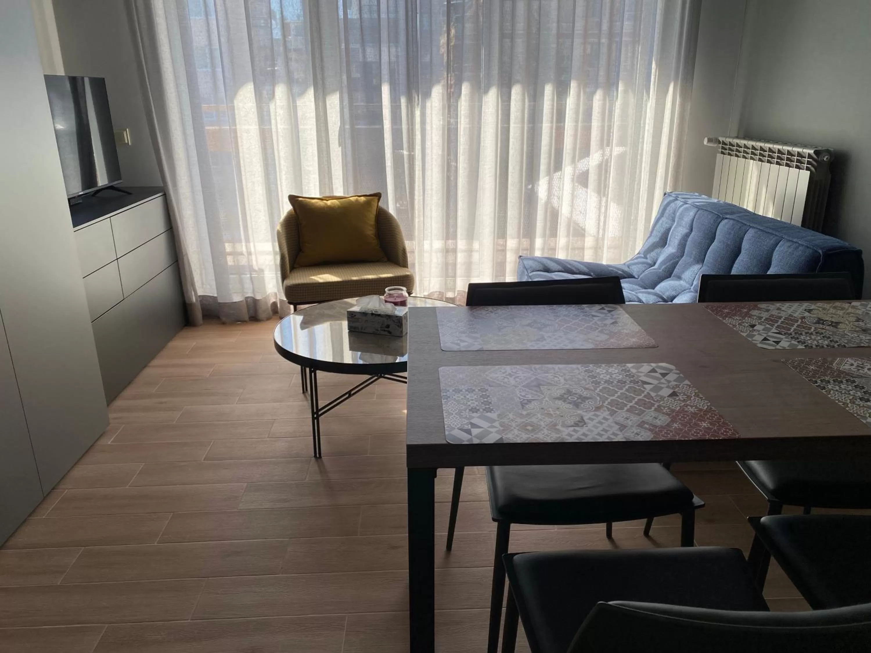 TV and multimedia, Seating Area in 7th Sense boutique apartments