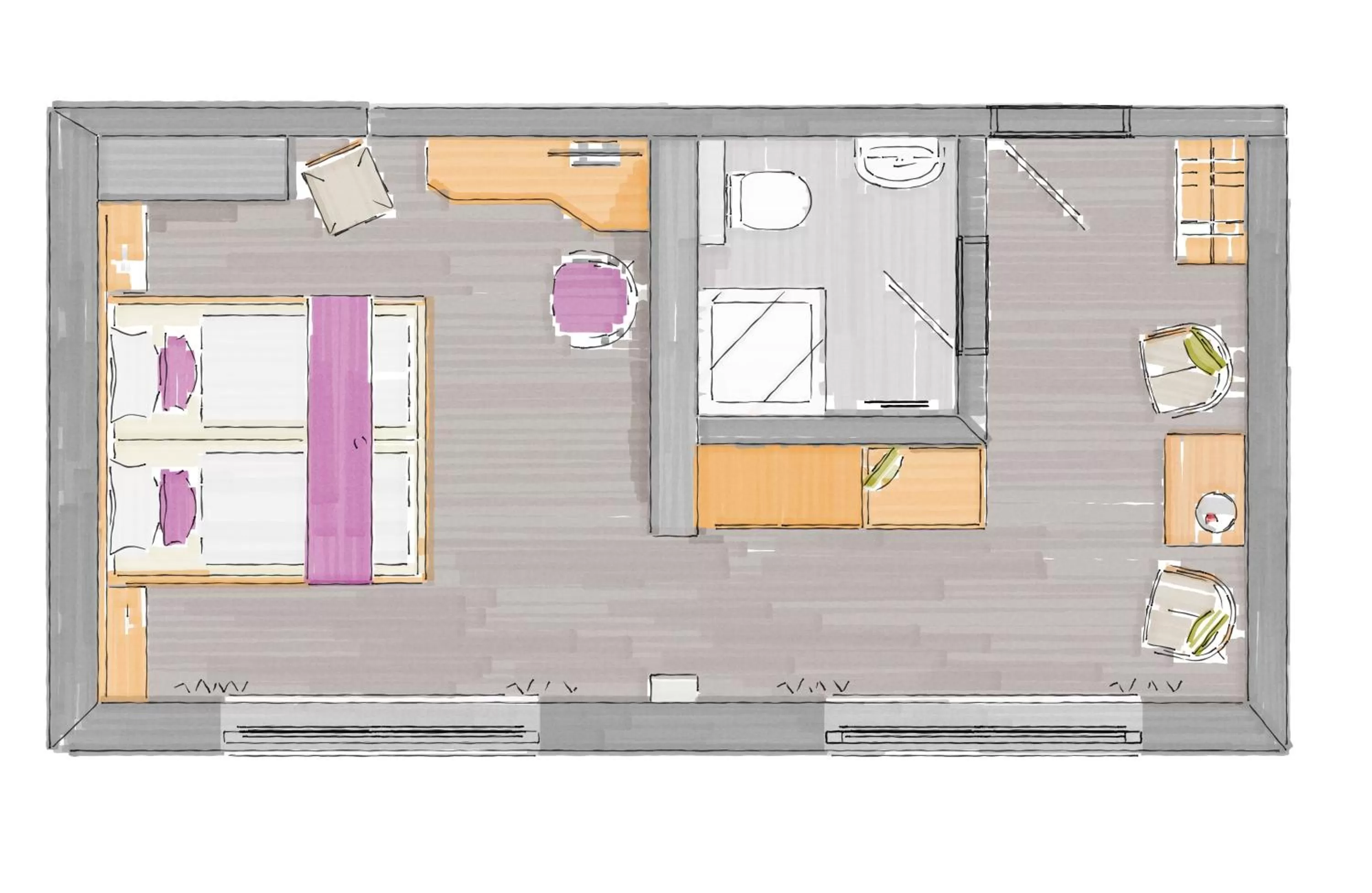 Floor plan in Hotel Haus Andrea