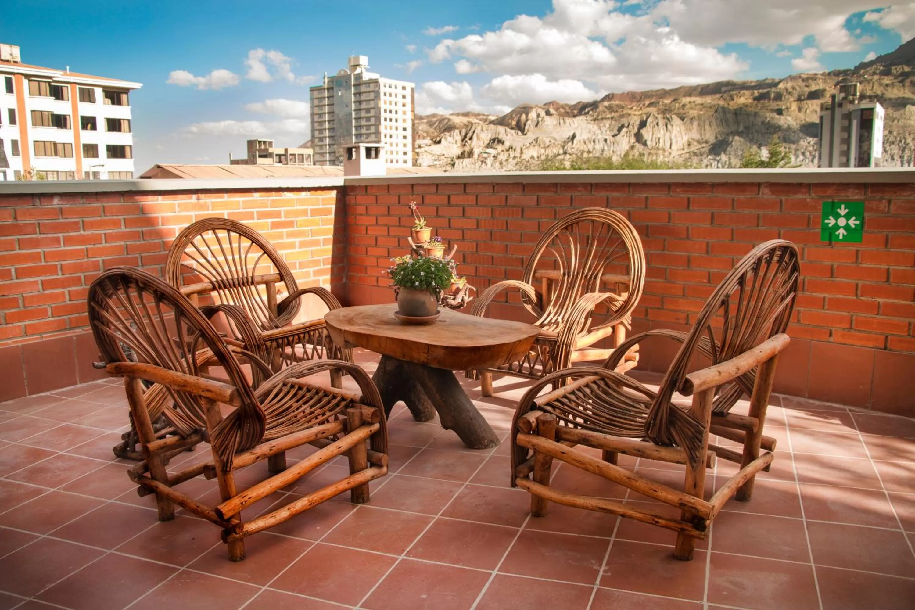 Patio in Qhini Hotel Boutique