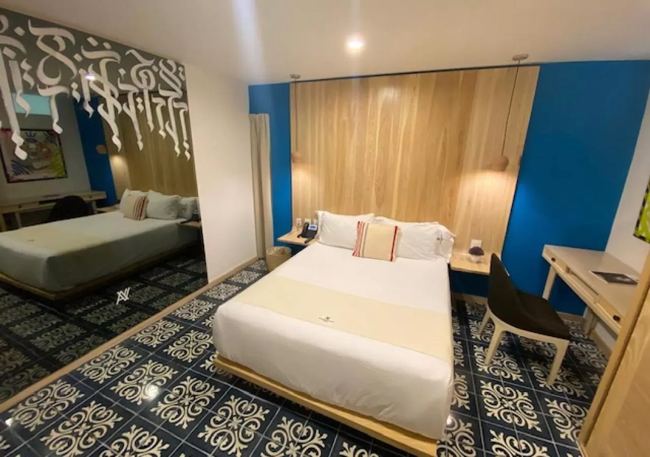 Bed in Auténtico Vertical Playa del Carmen