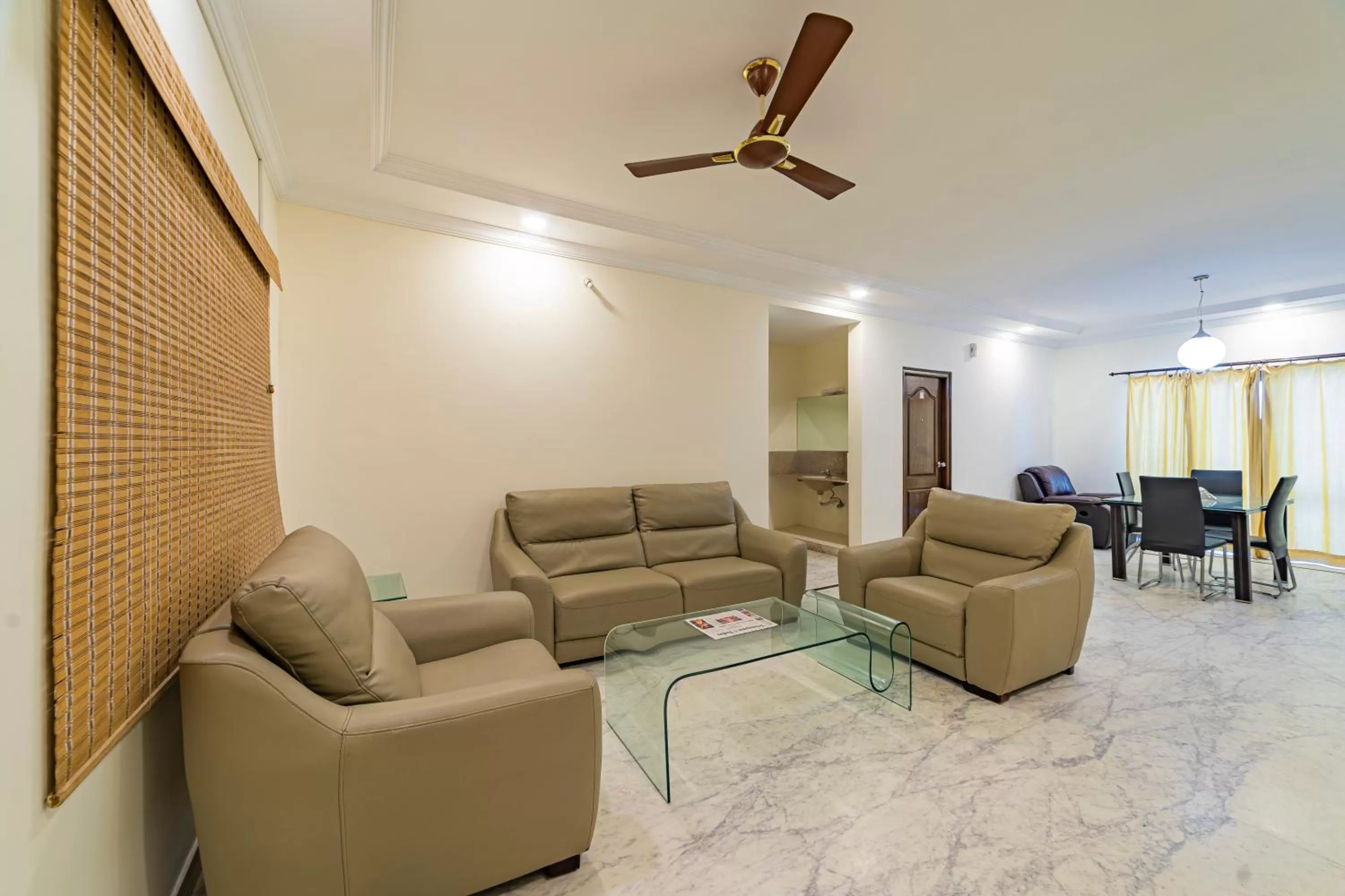 Seating area in Hotel Athome & Serviced Apartments by Deccan Serai Hotels