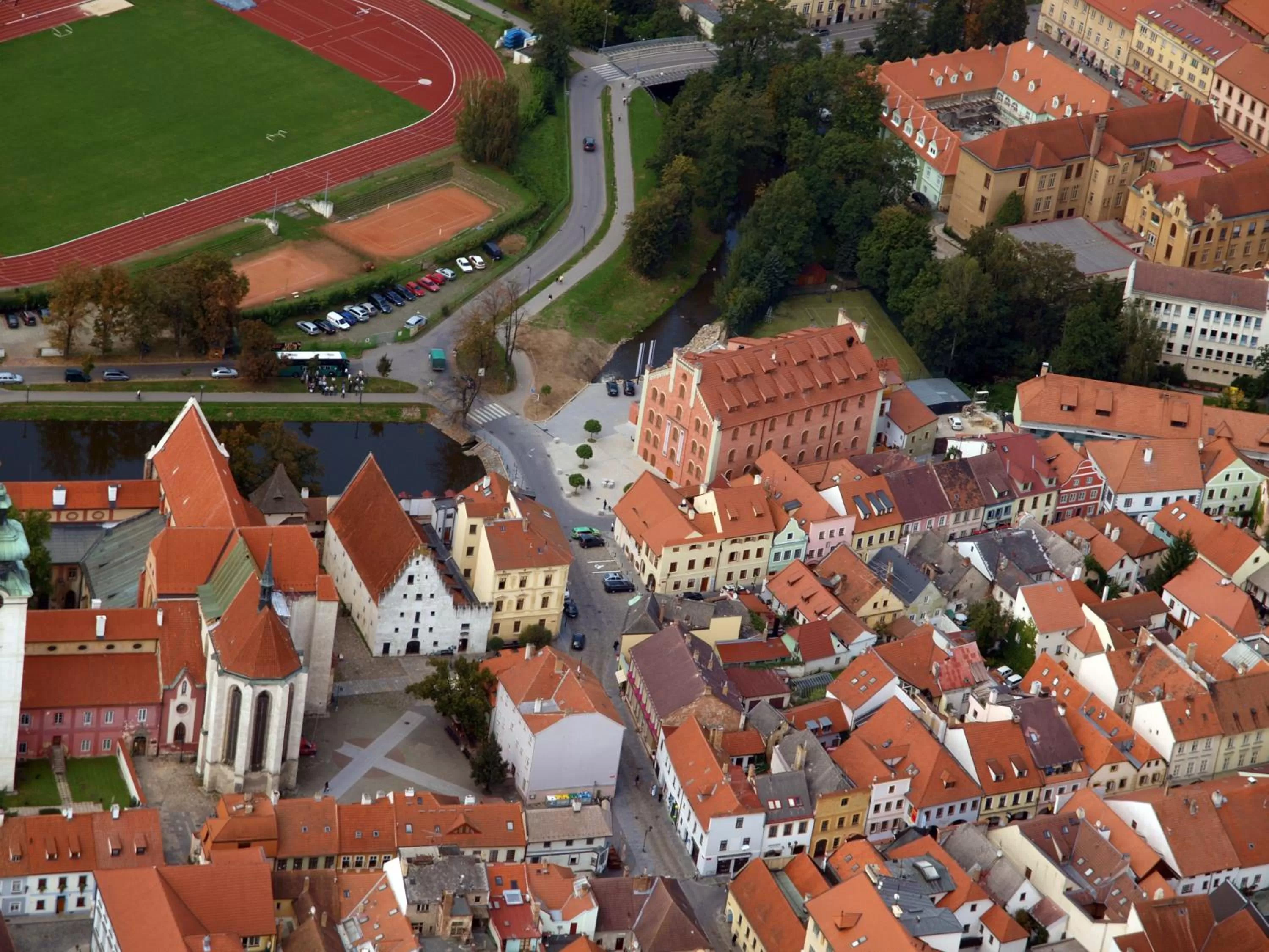 Bird's eye view, Bird's-eye View in Hotel Budweis
