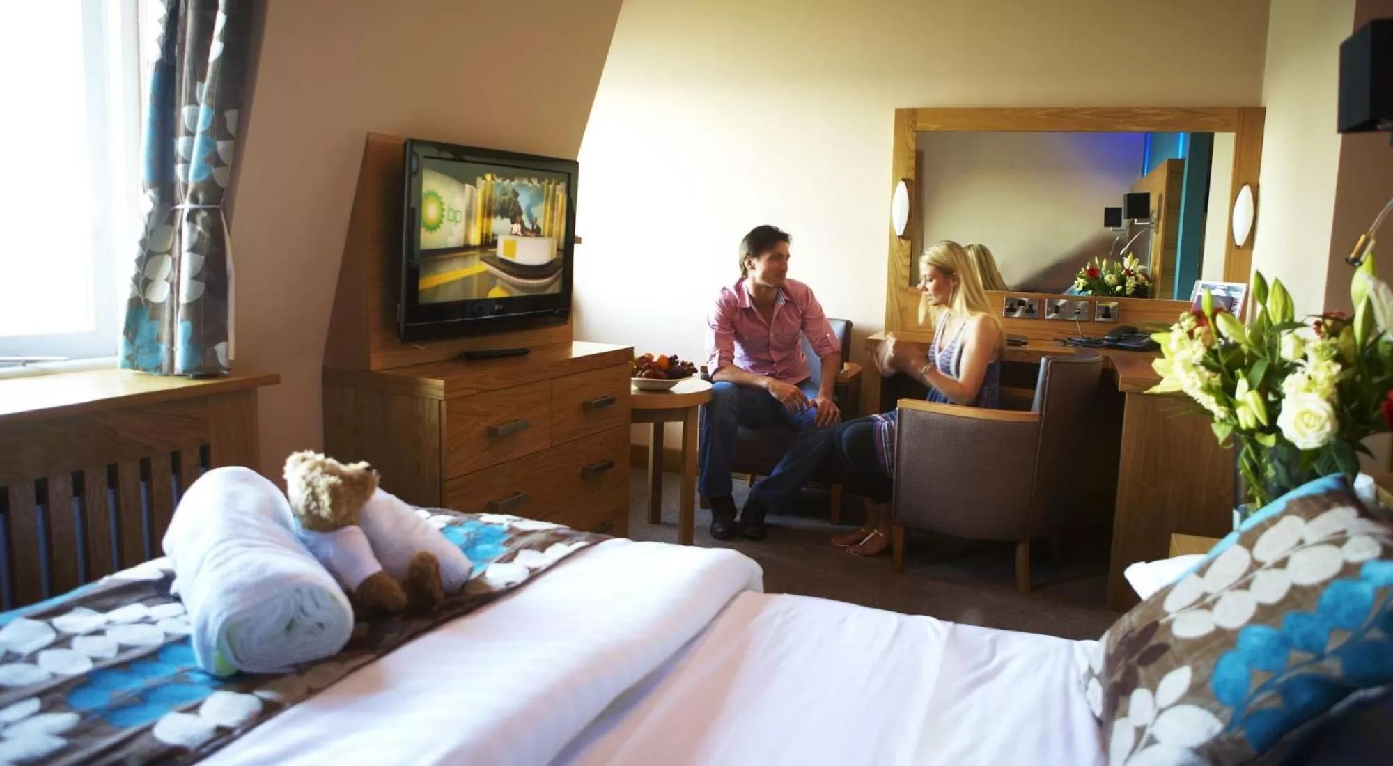 Bedroom in Crown Spa Hotel Scarborough by Compass Hospitality