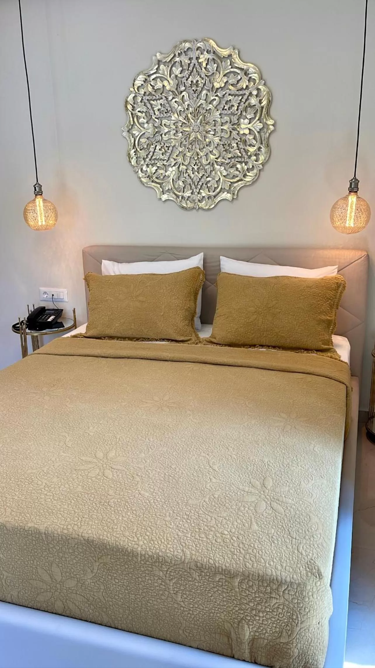 Bed in Aesthesis Arxontiko Luxury Rooms