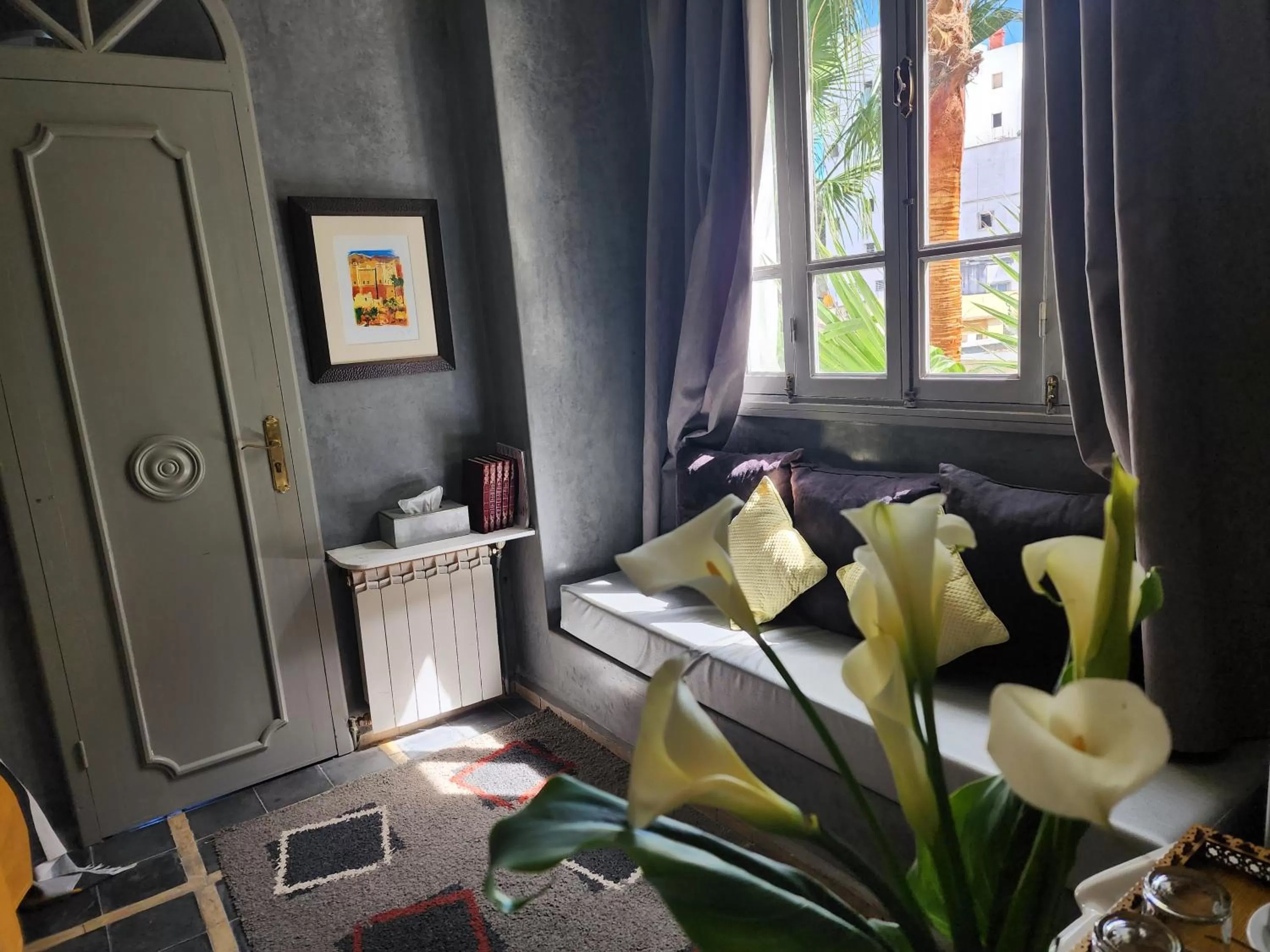 Seating area in La Maison de Tanger