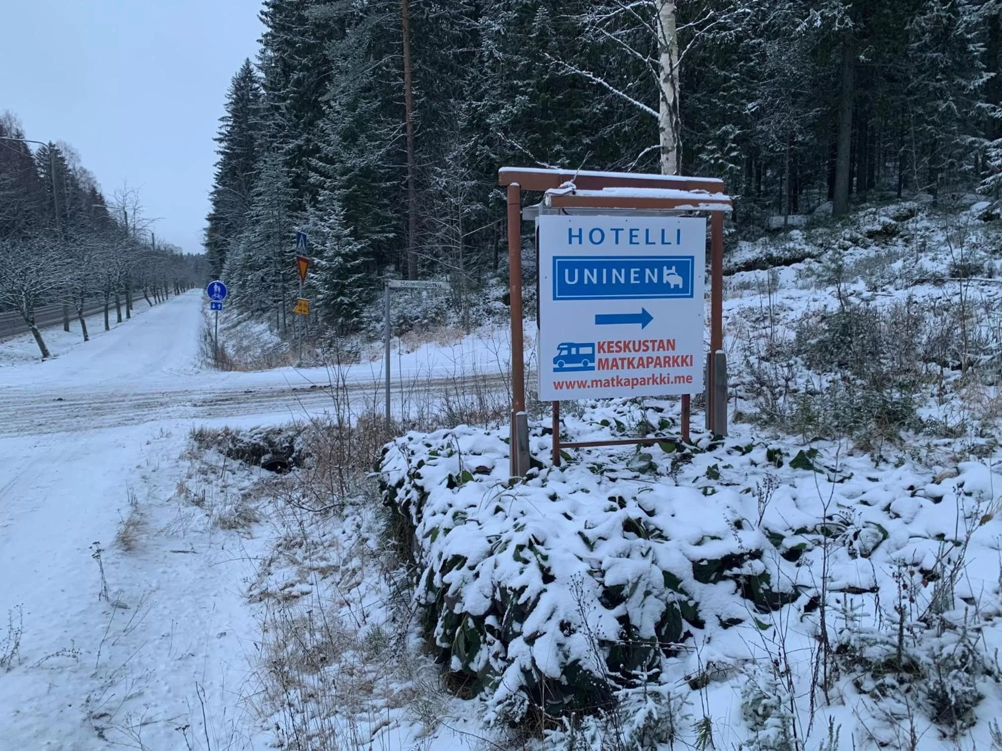 Area and facilities, Winter in Hotelli Uninen Äänekoski