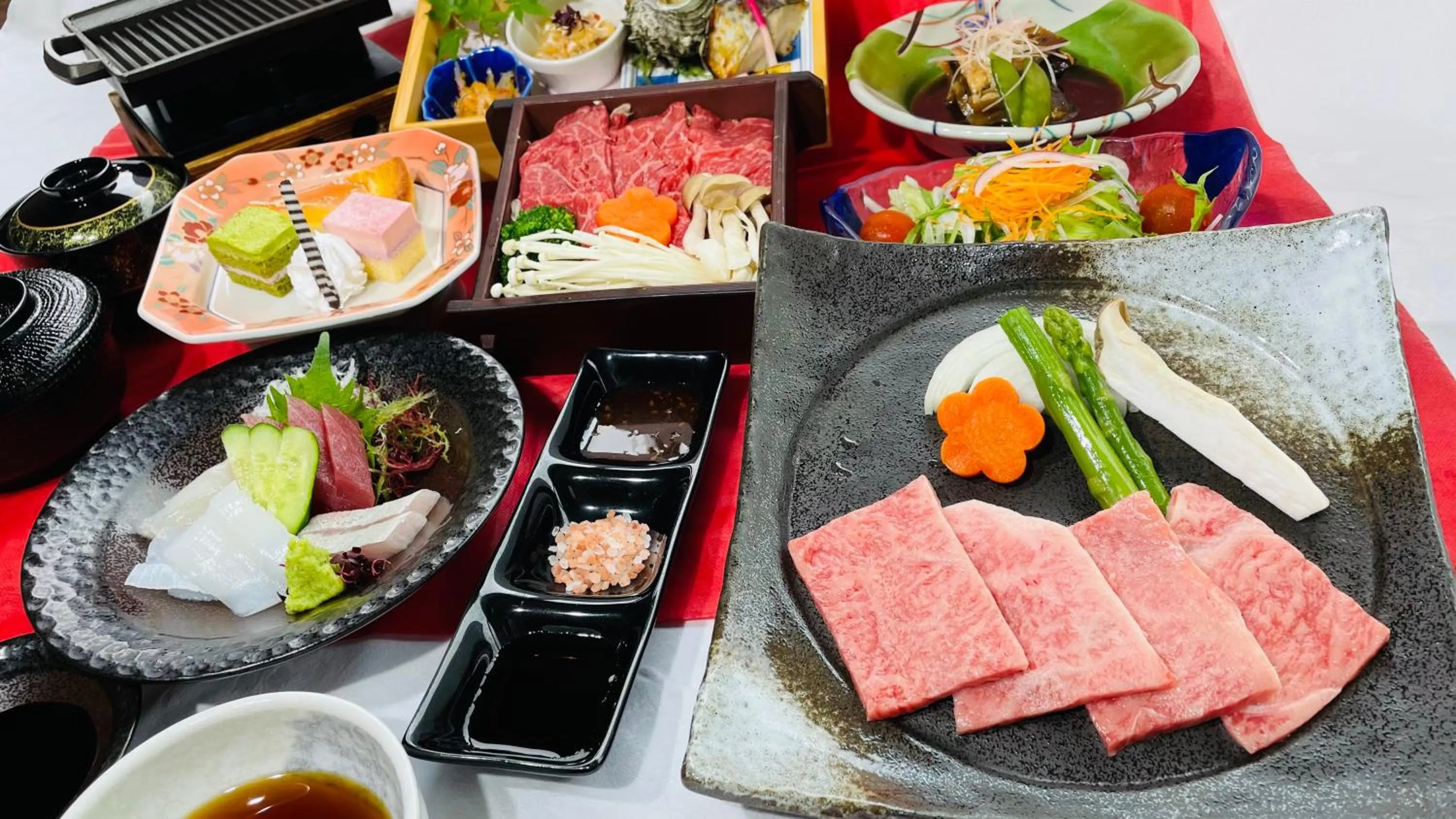 Dinner in Route Inn Grantia Aoshima Taiyokaku