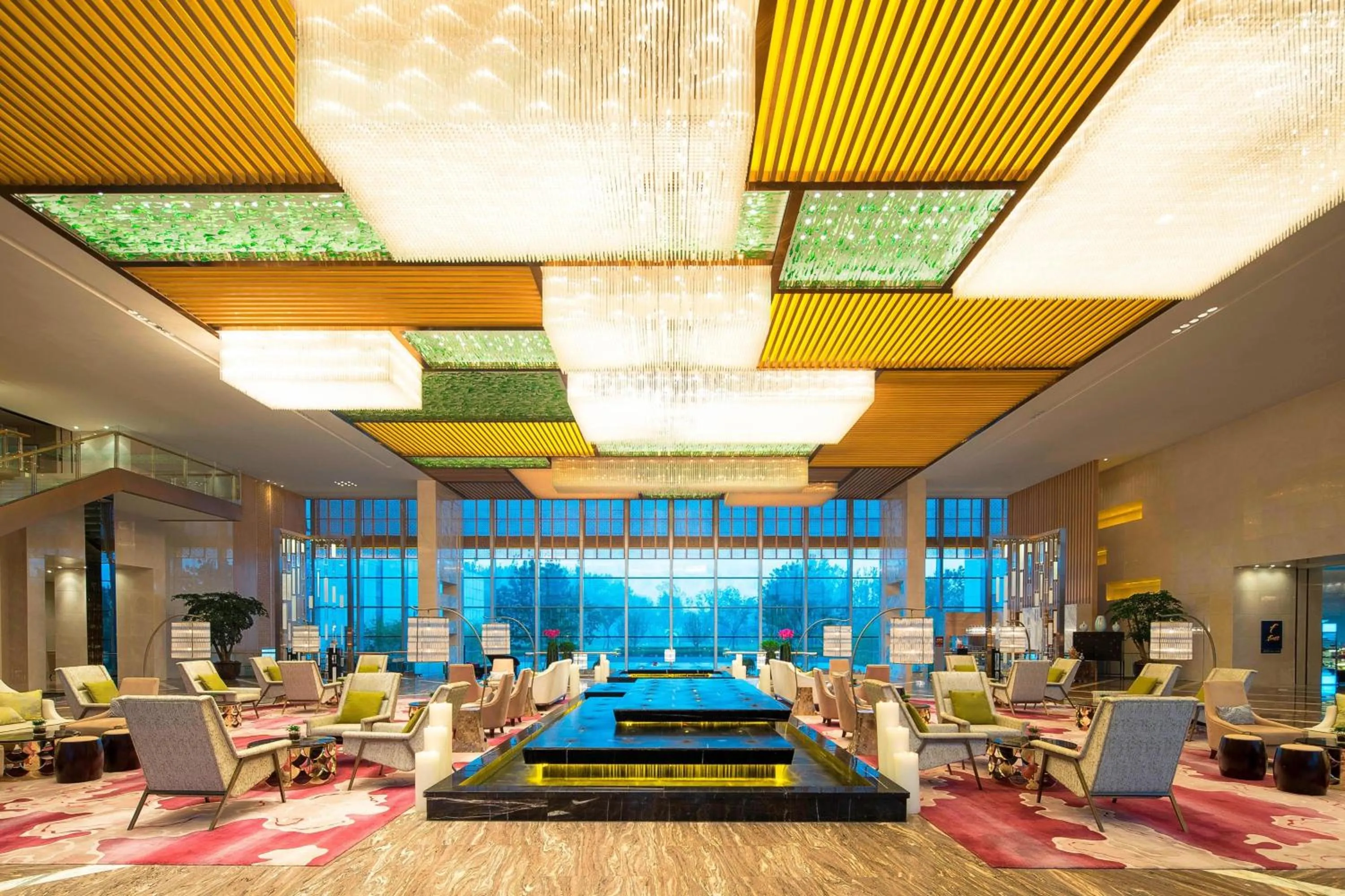 Lobby or reception, Restaurant/Places to Eat in Sheraton Langfang Chaobai River Hotel