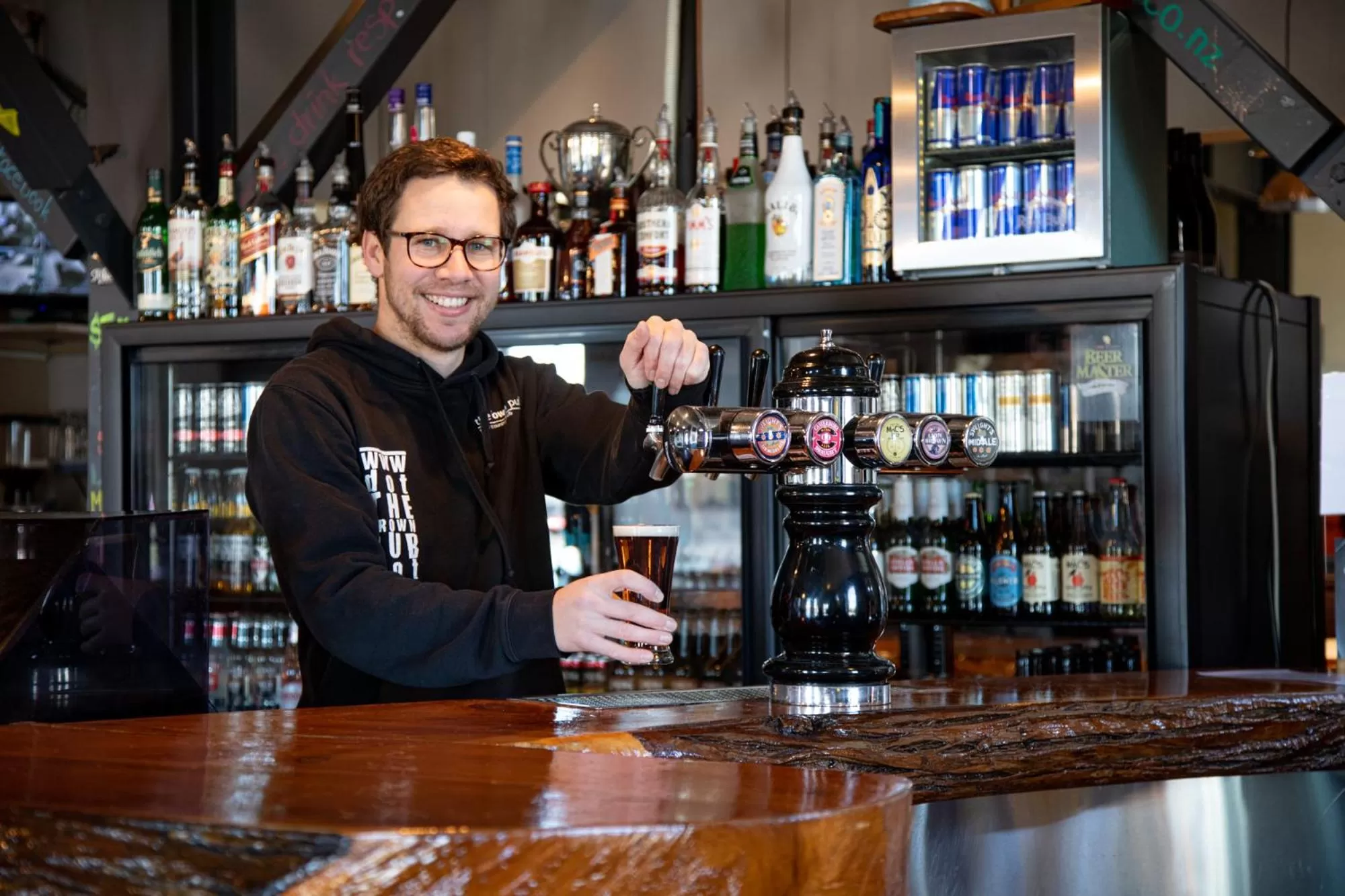 Staff in The Brown Pub
