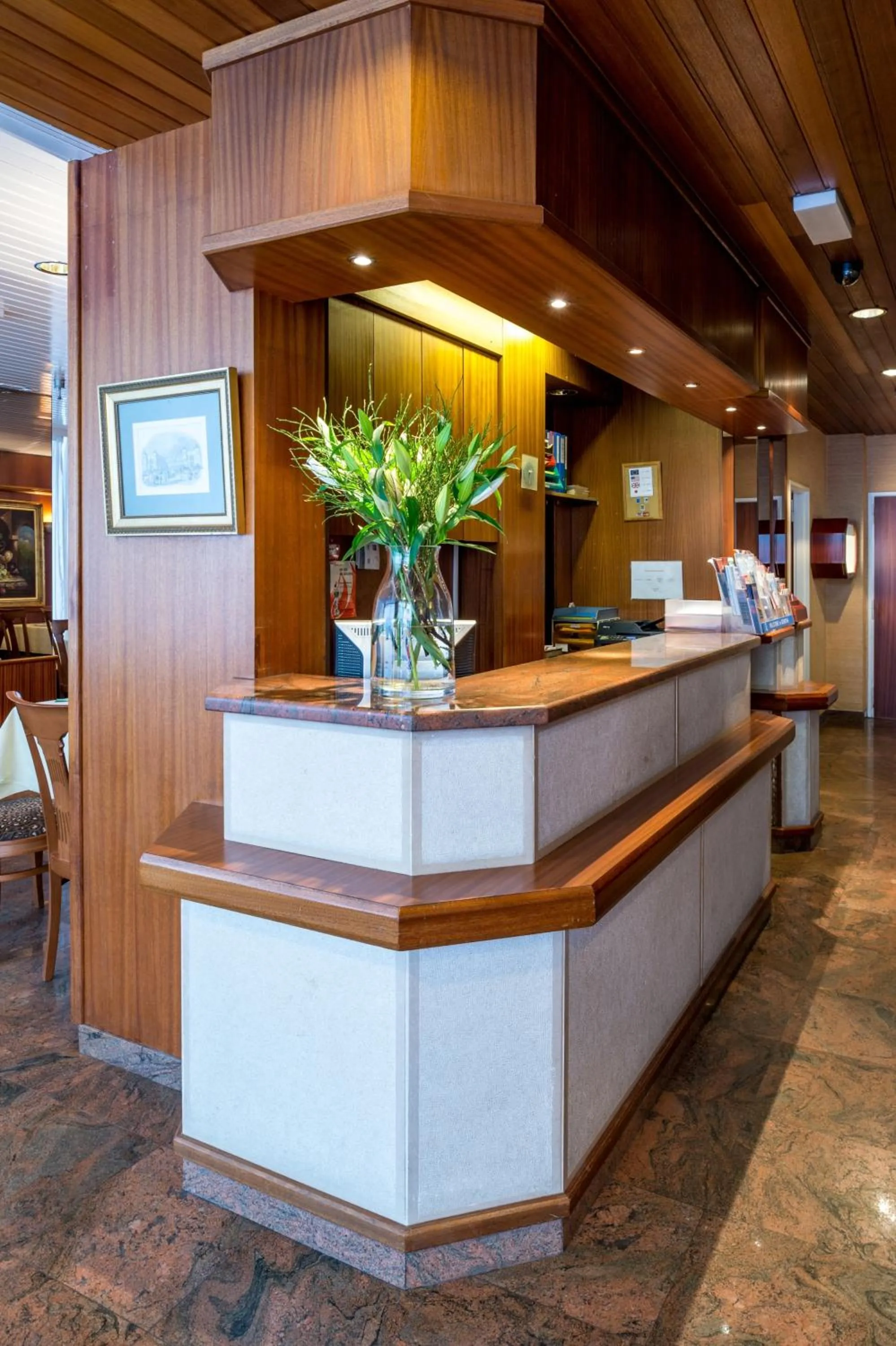 Lobby or reception in Hotel Churchill