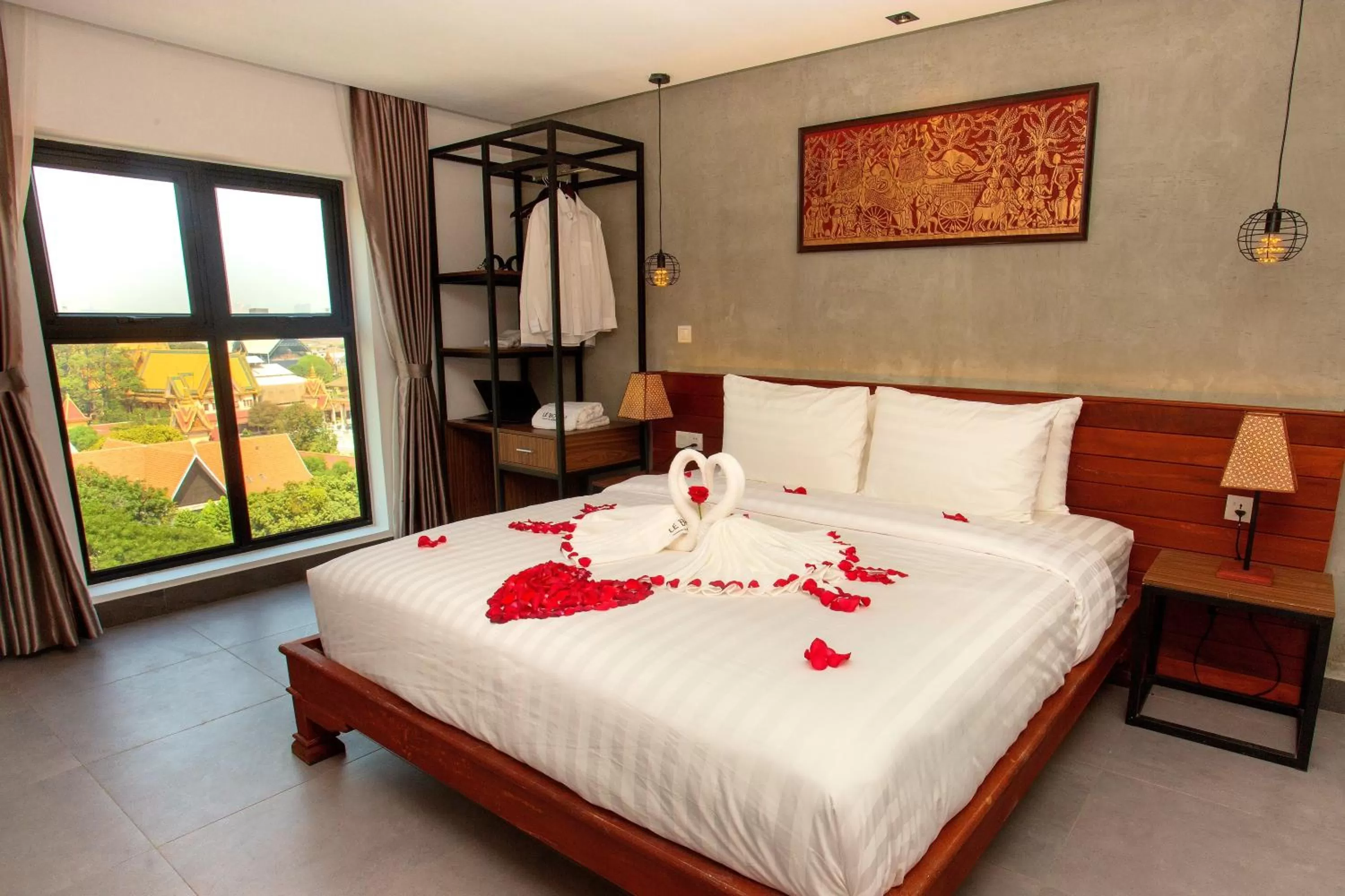 Bed in Le Botum Hotel