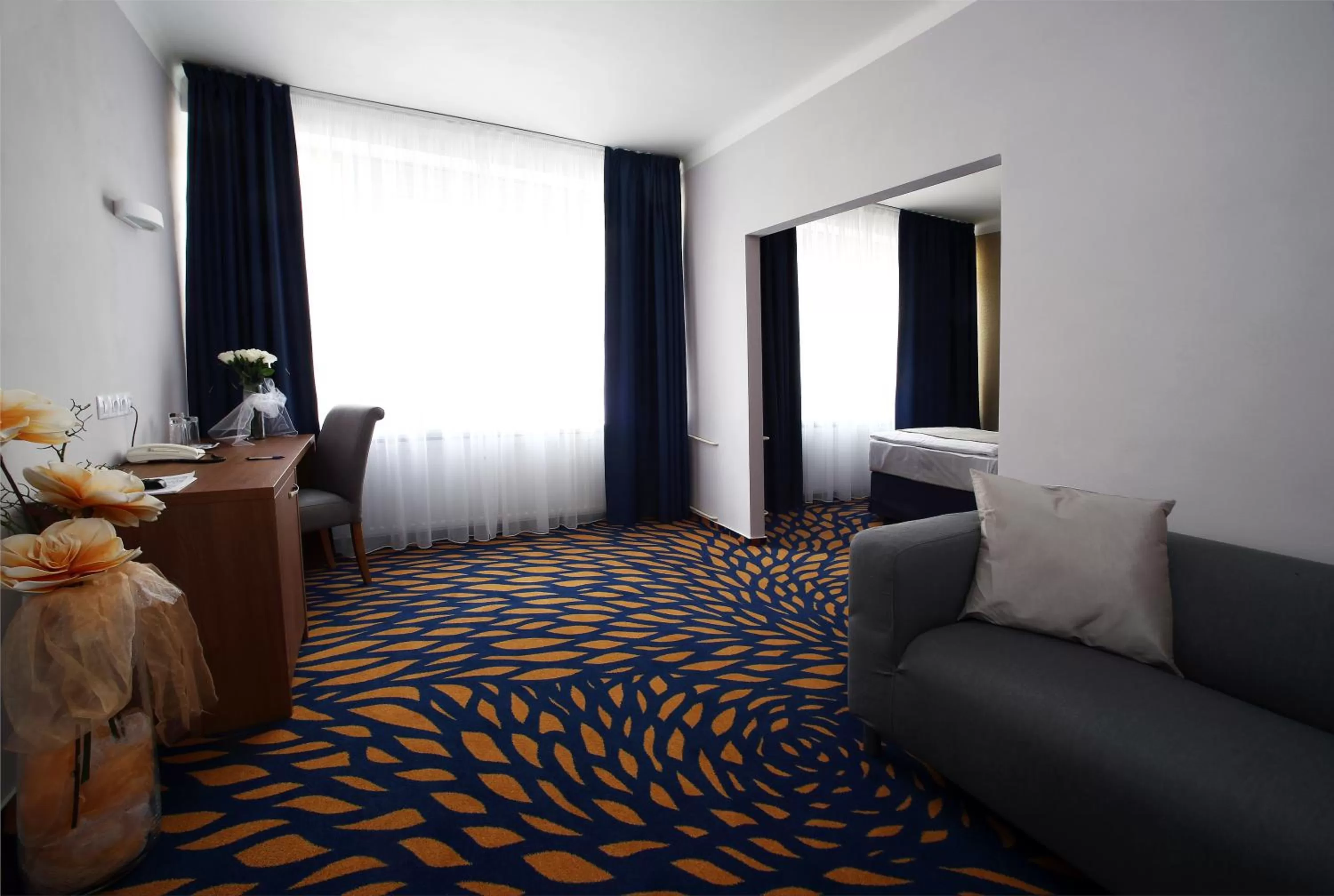 Seating area in Hotel Central