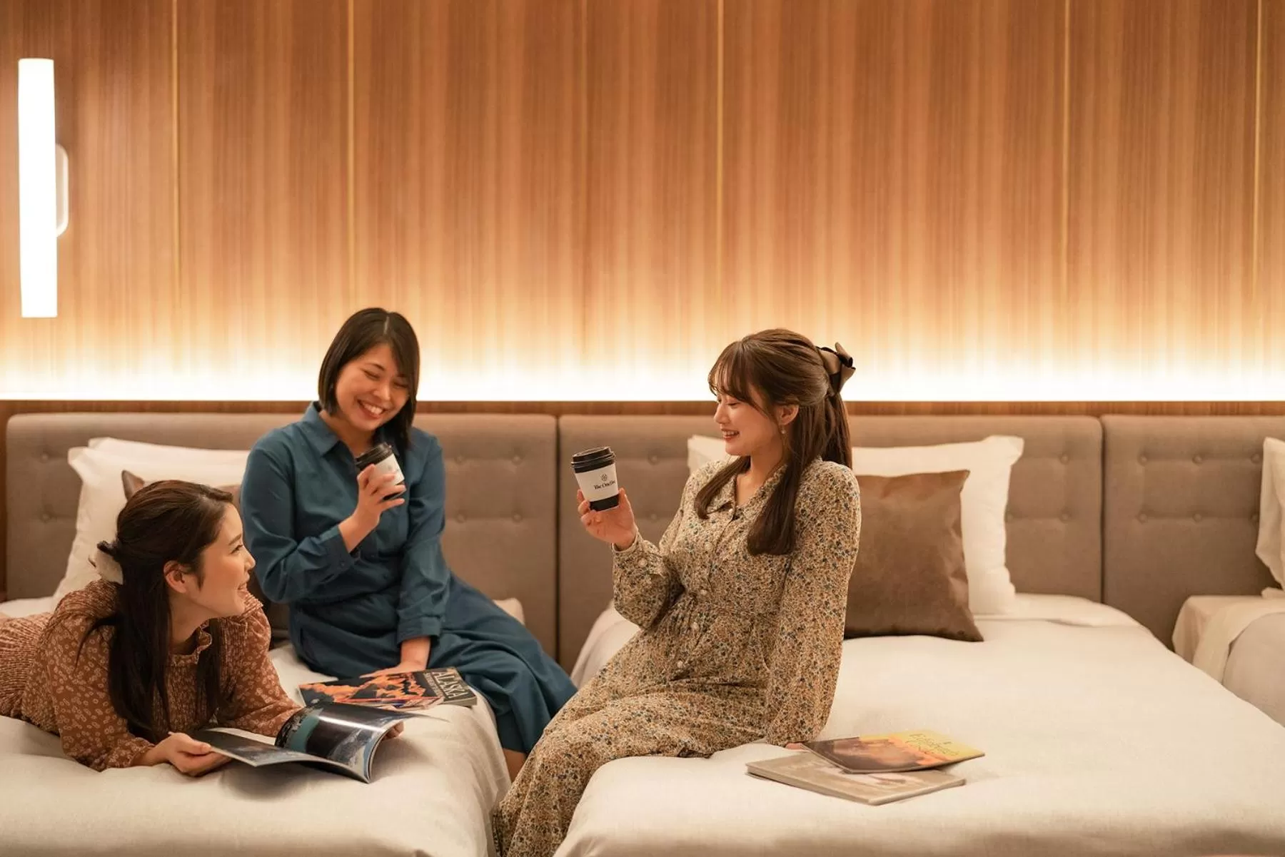 People, Bed in The OneFive Terrace Fukuoka