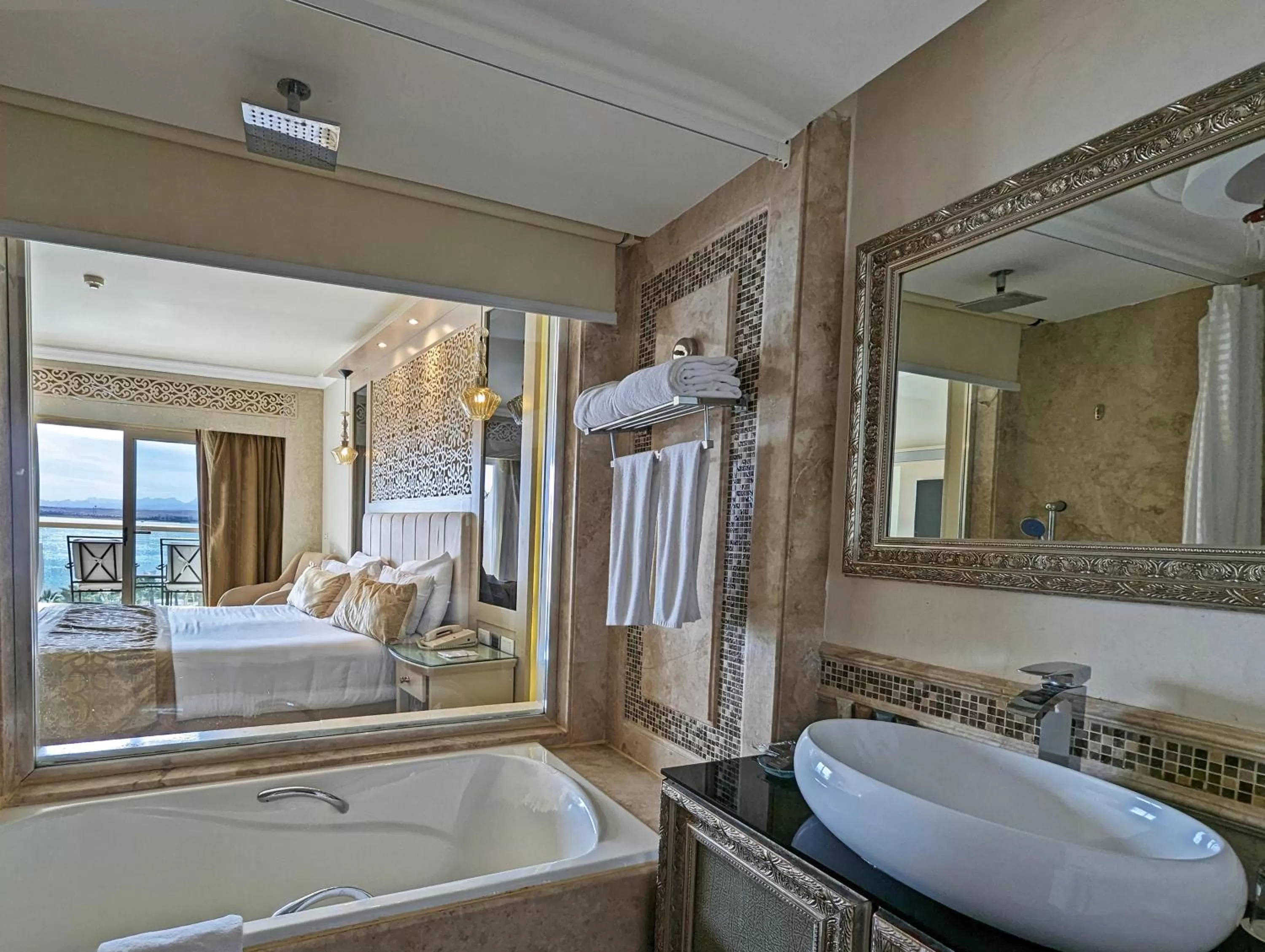 Bathroom, Bed in KaiSol Romance Resort Sahl Hasheesh - Adults Only