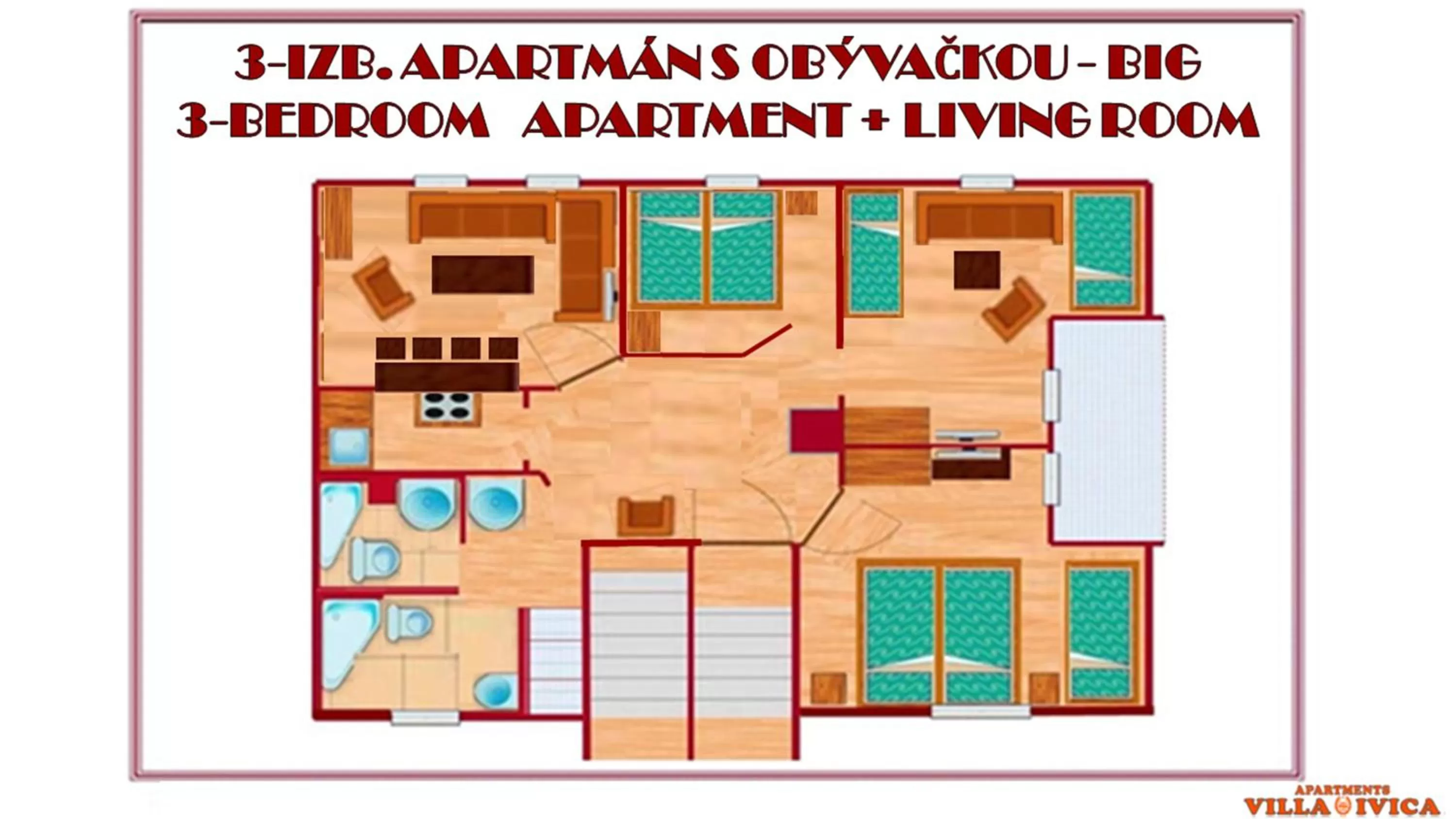 Photo of the whole room, Floor Plan in Spa & Pool Apartment Hotel - Restaurant VILLA IVICA