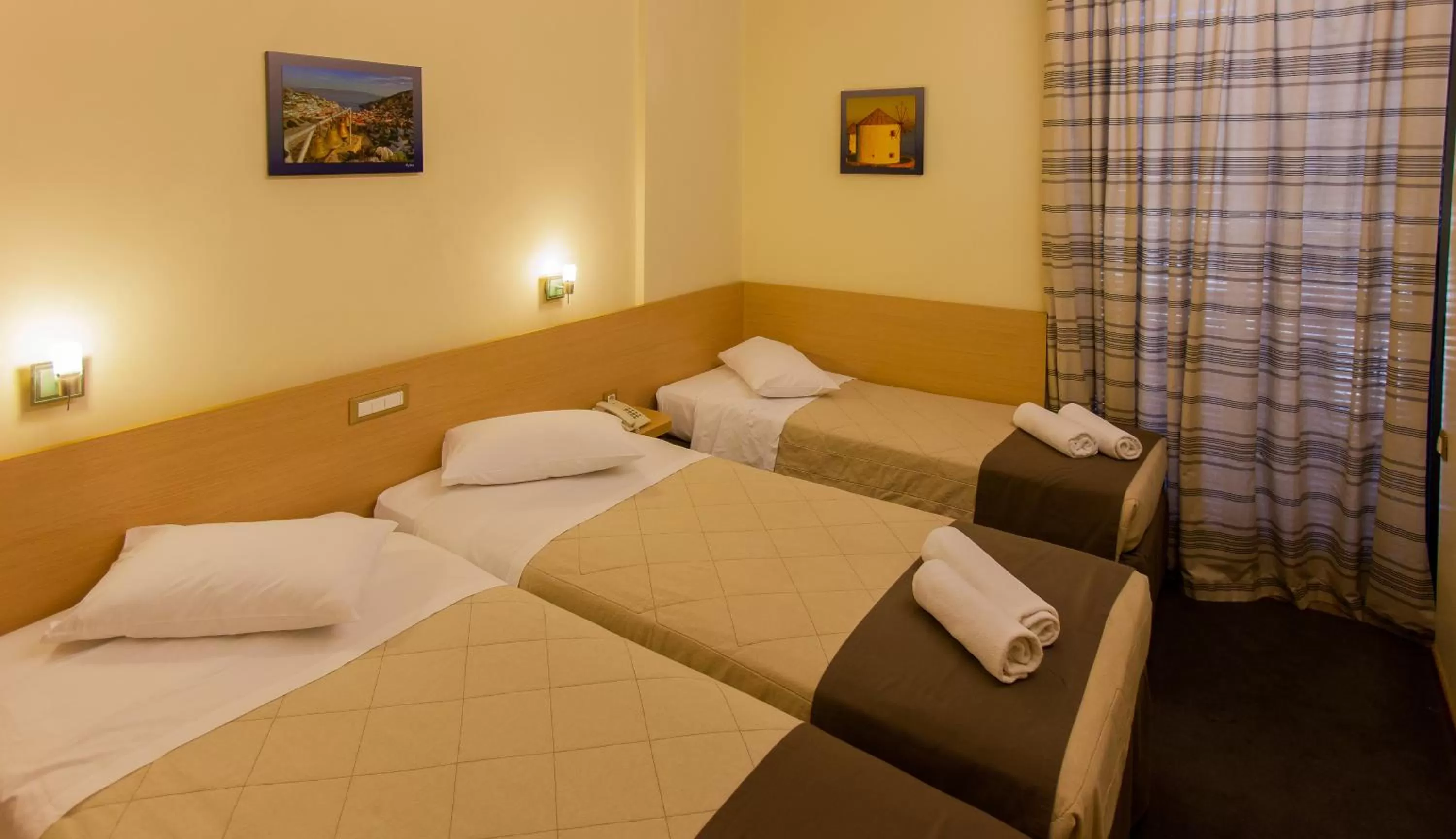 Bed in Acropolis View Hotel