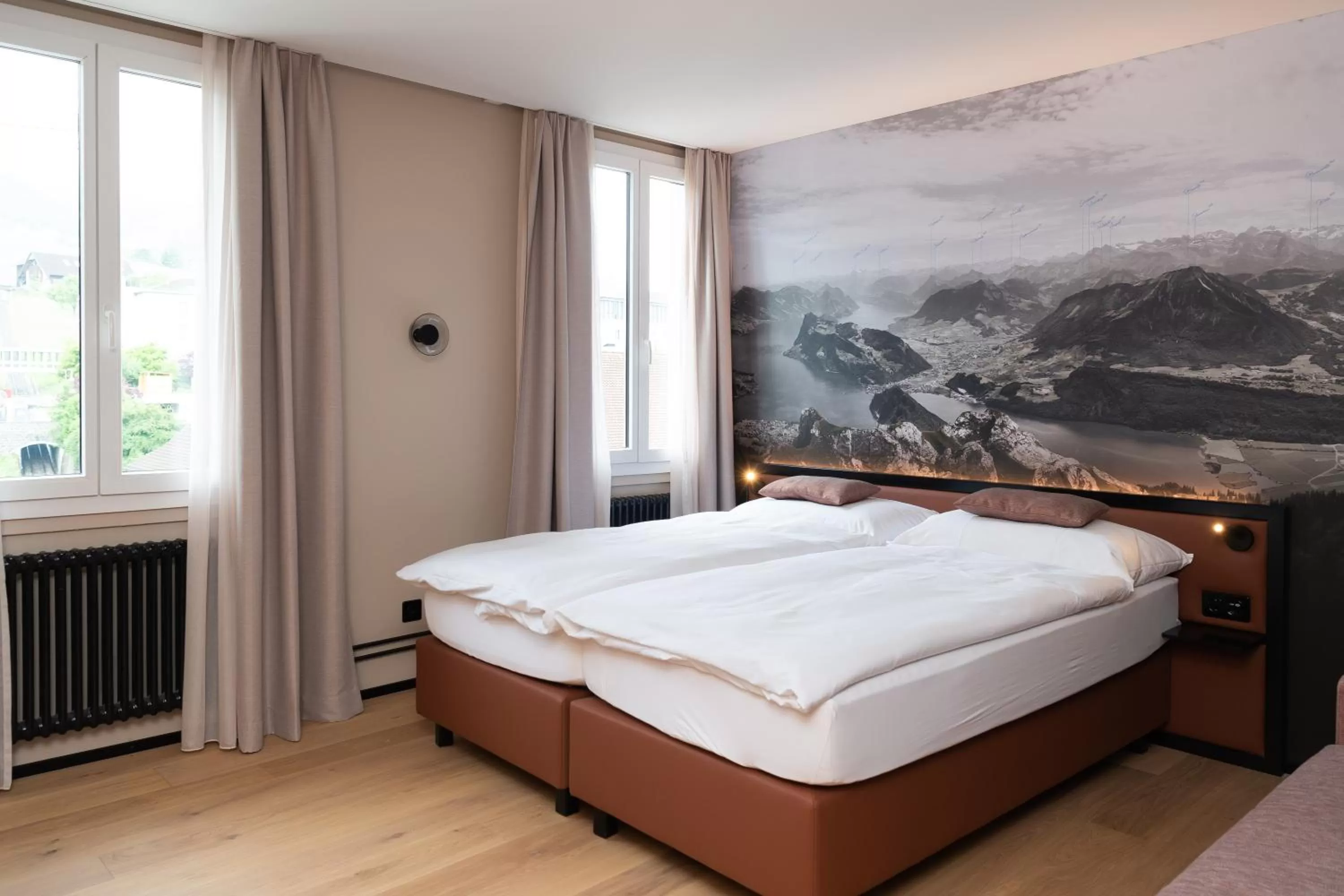 Photo of the whole room, Bed in Boutique Hotel Stanserhof