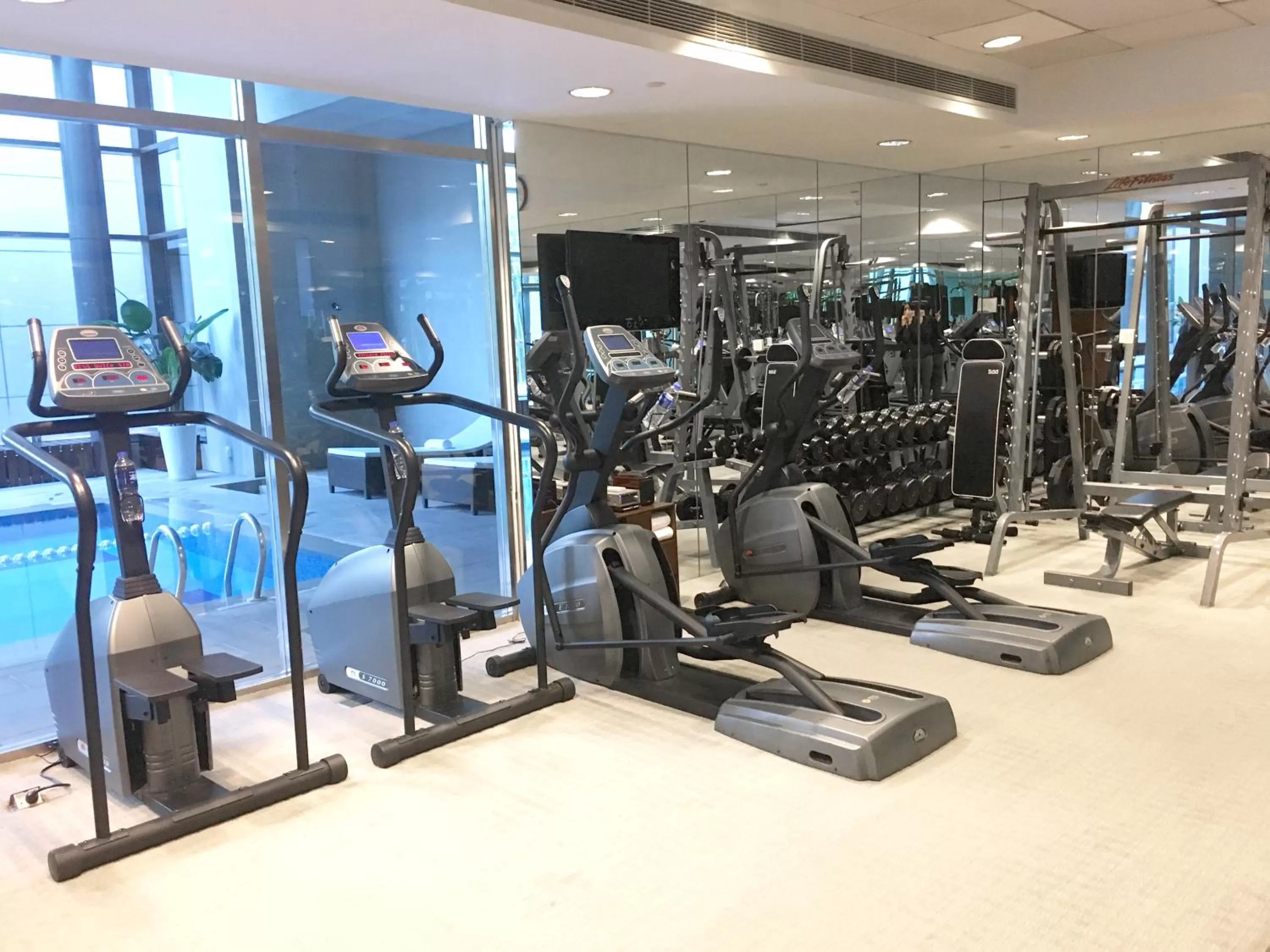 Fitness centre/facilities in Shanghai Parkyard Hotel