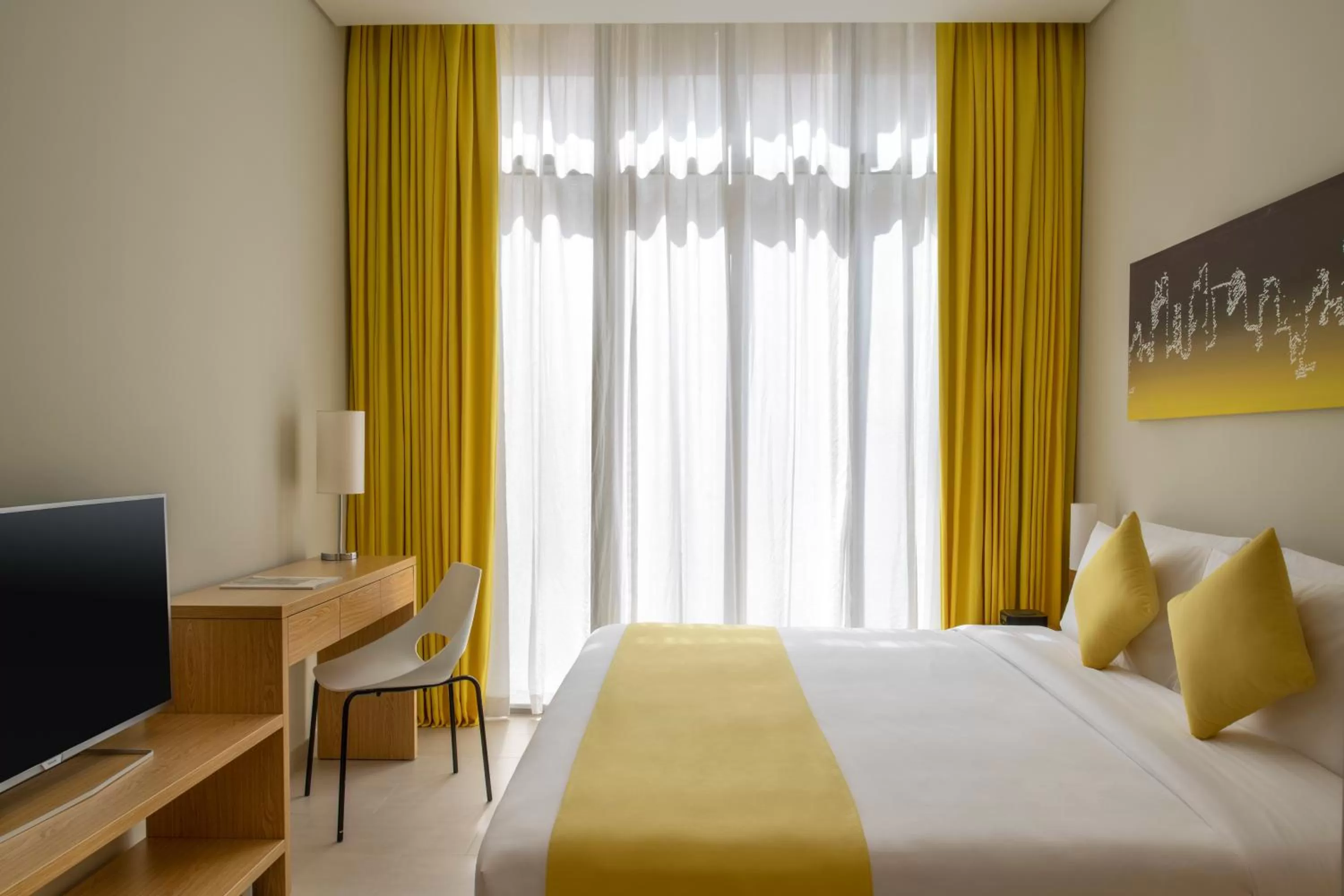 Property building, Bed in Adagio Doha