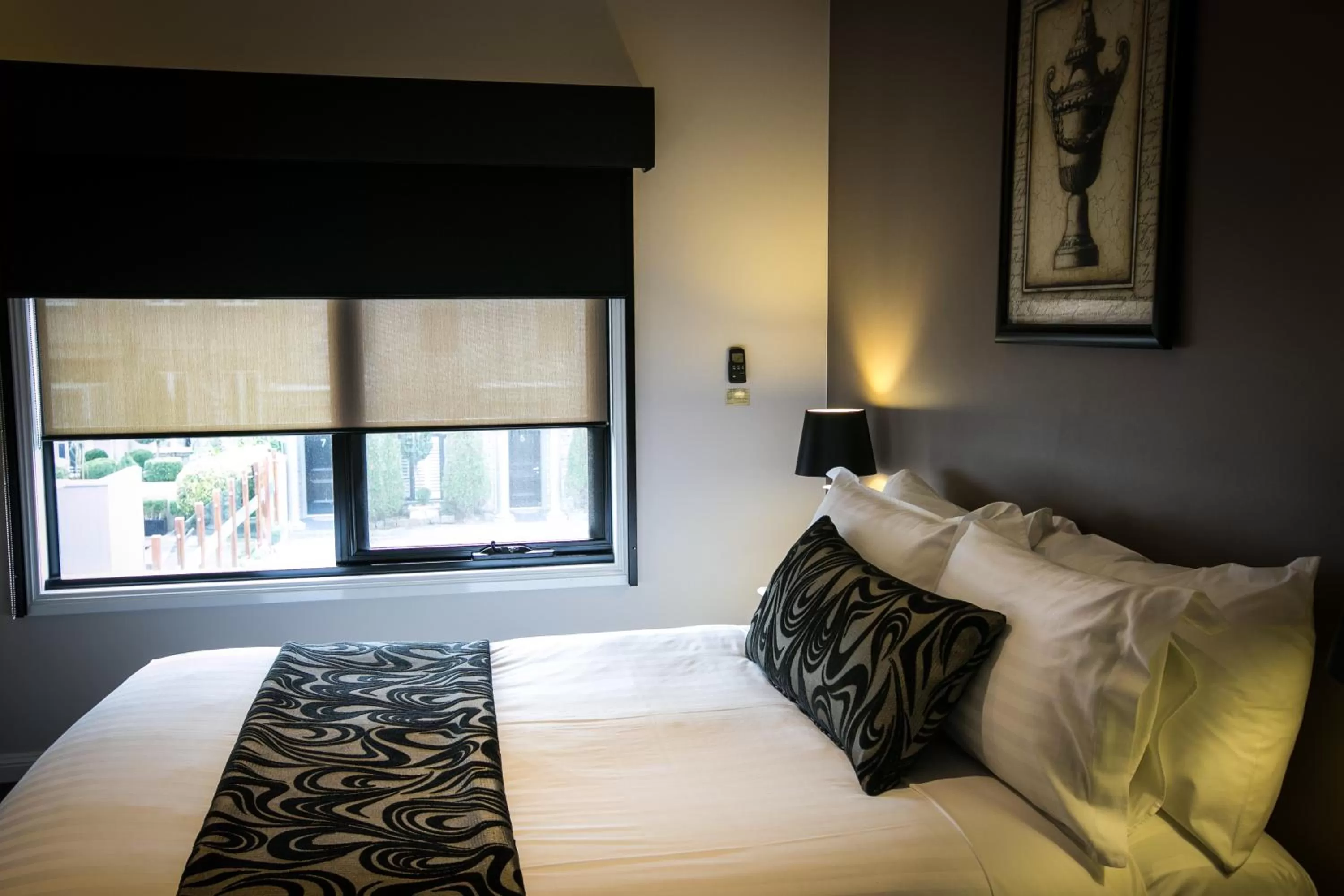 Bedroom, Bed in Gallery Apartments