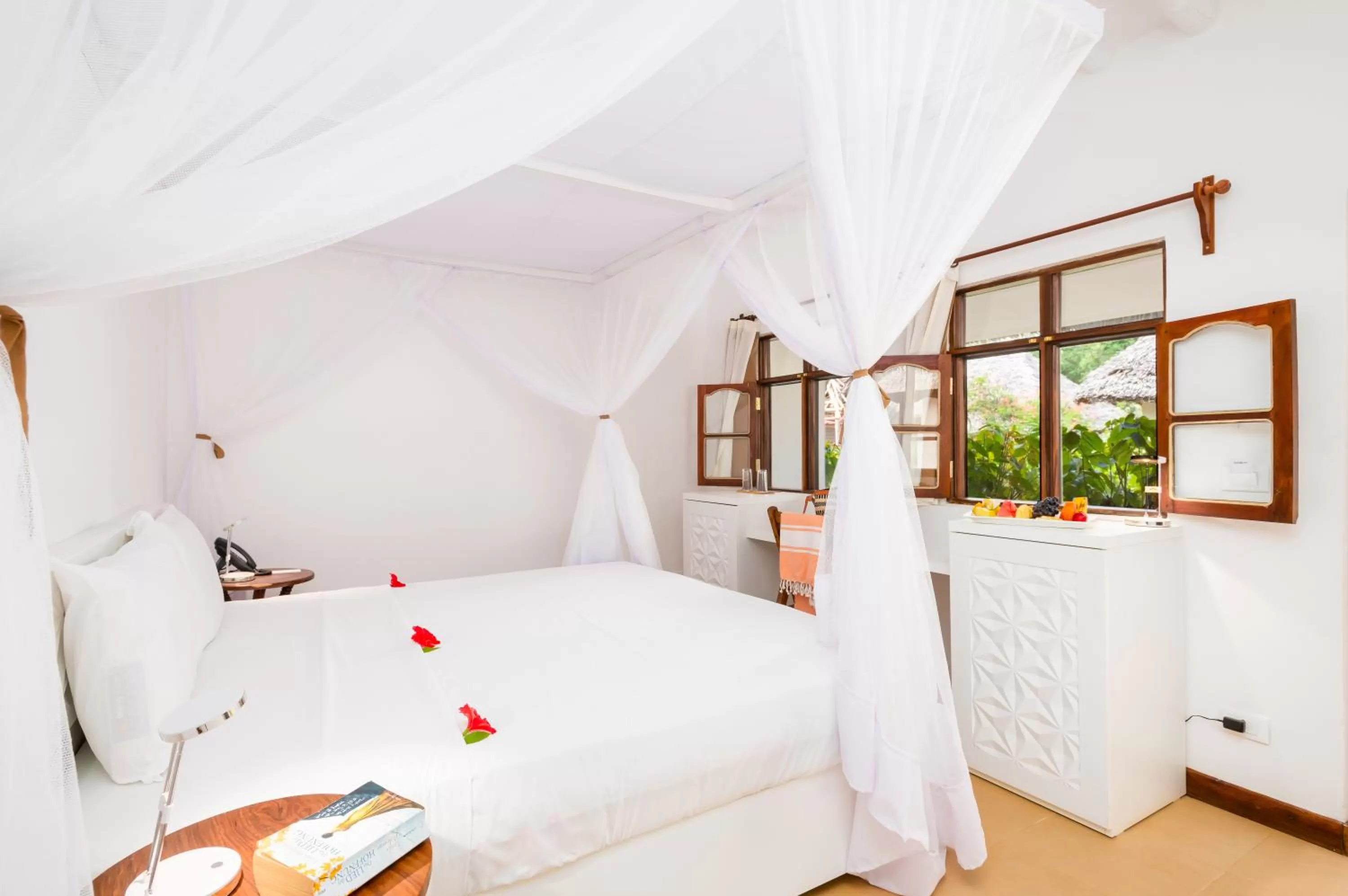 Bed in Sandies Baobab Beach Zanzibar