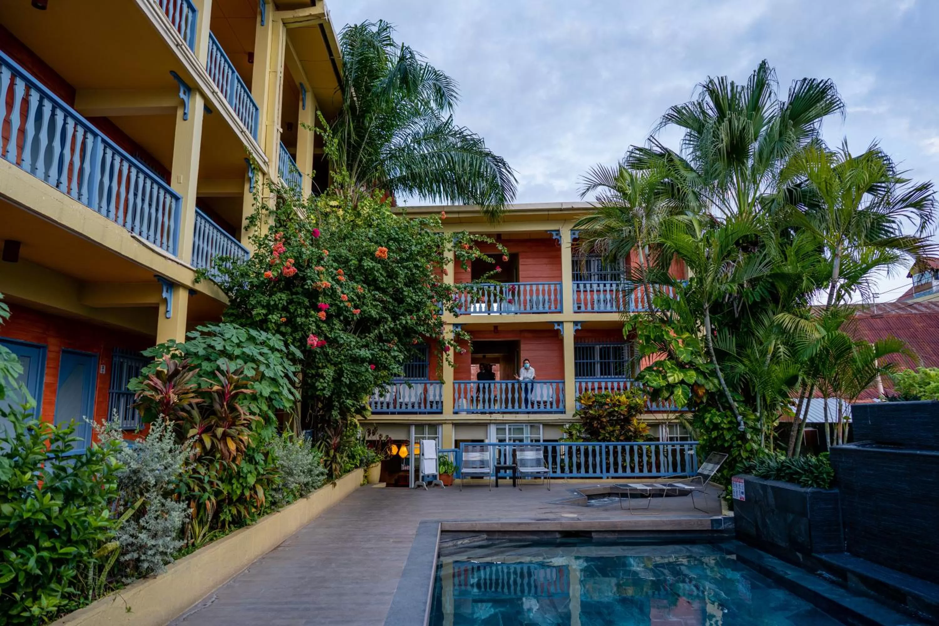 Swimming pool in Hotel Casona de La Isla