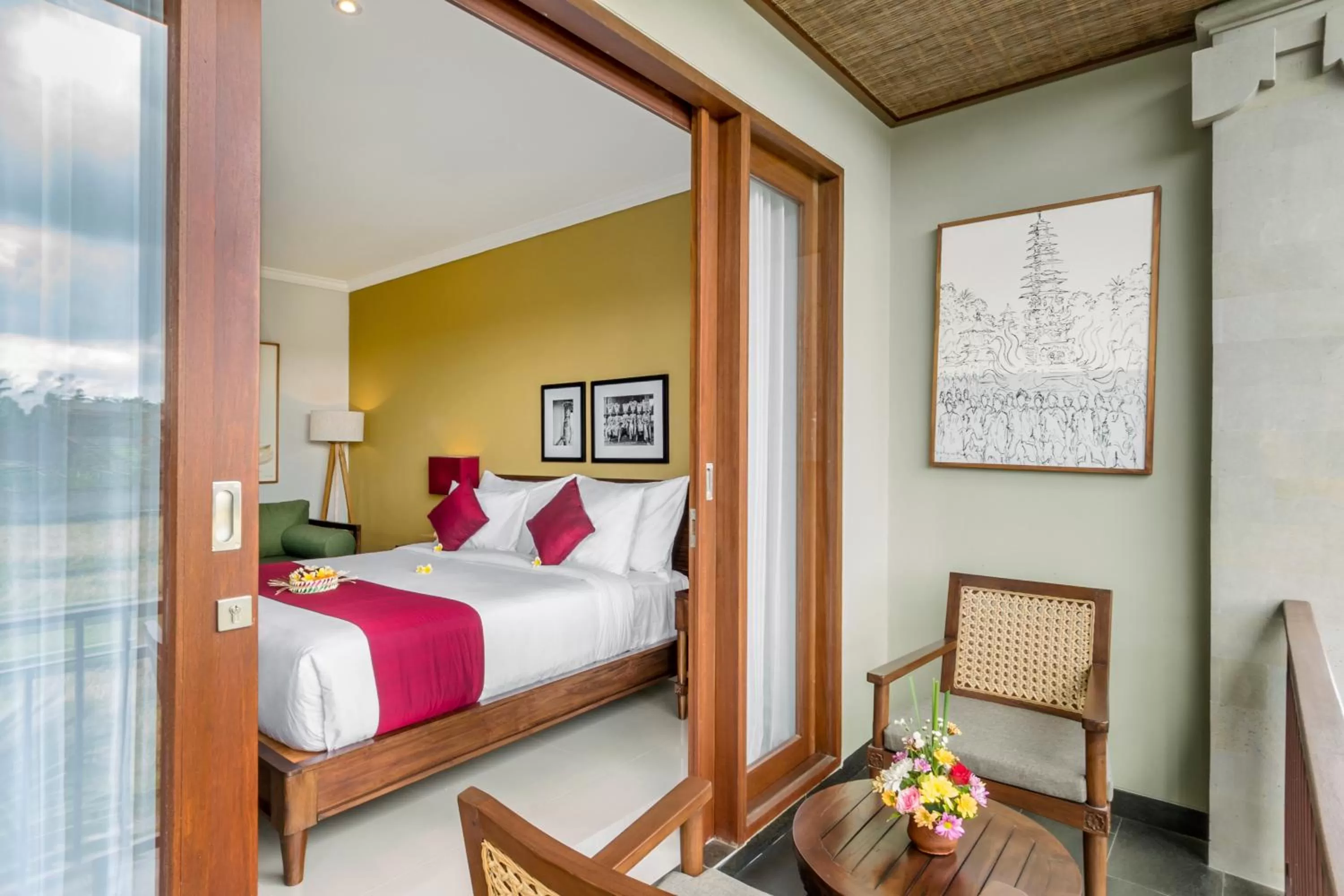 Balcony/Terrace, Bed in Bumi Muwa Ubud Katiklantang