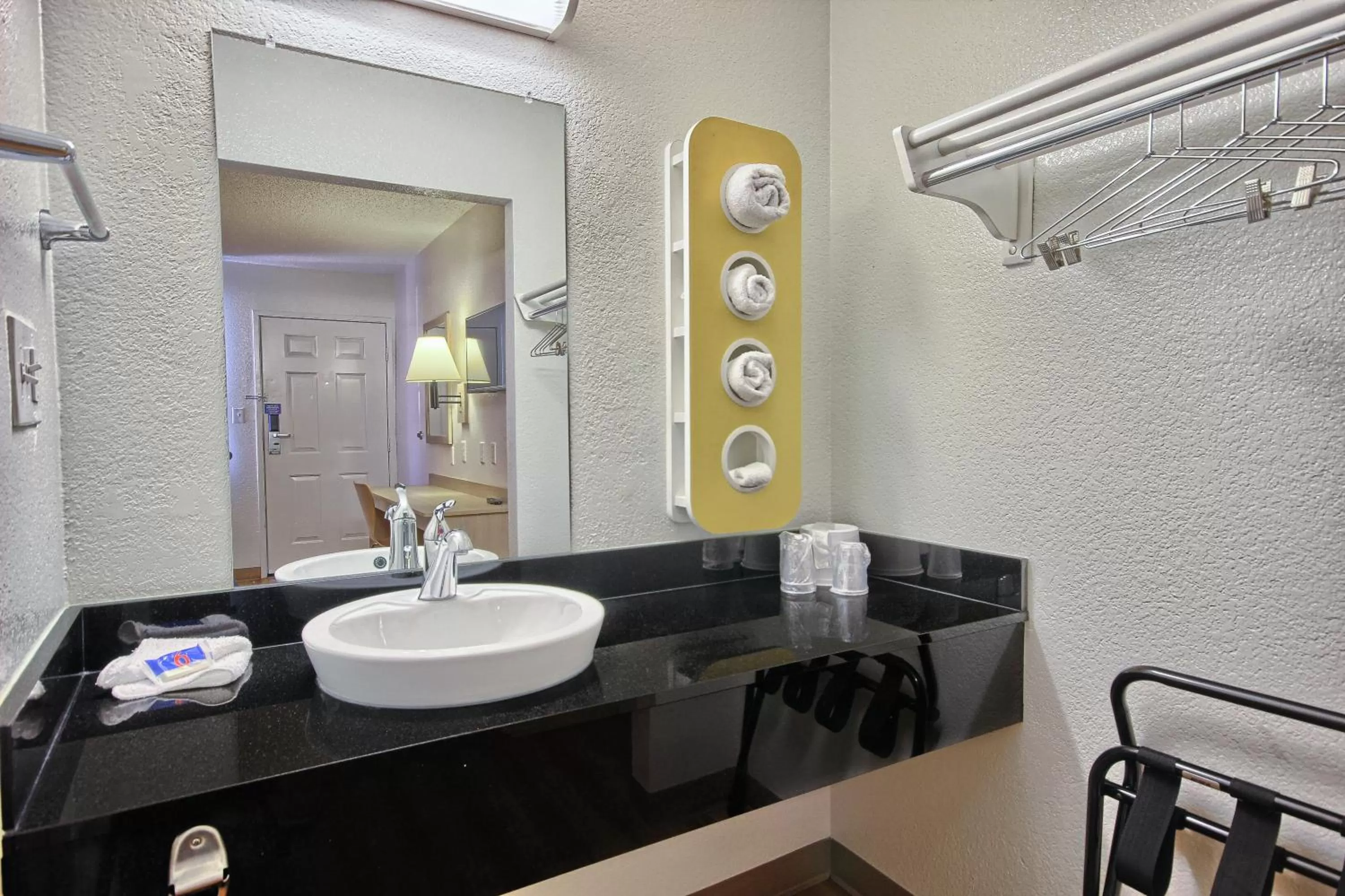 Bathroom in Motel 6-Fresno, CA - Blackstone South