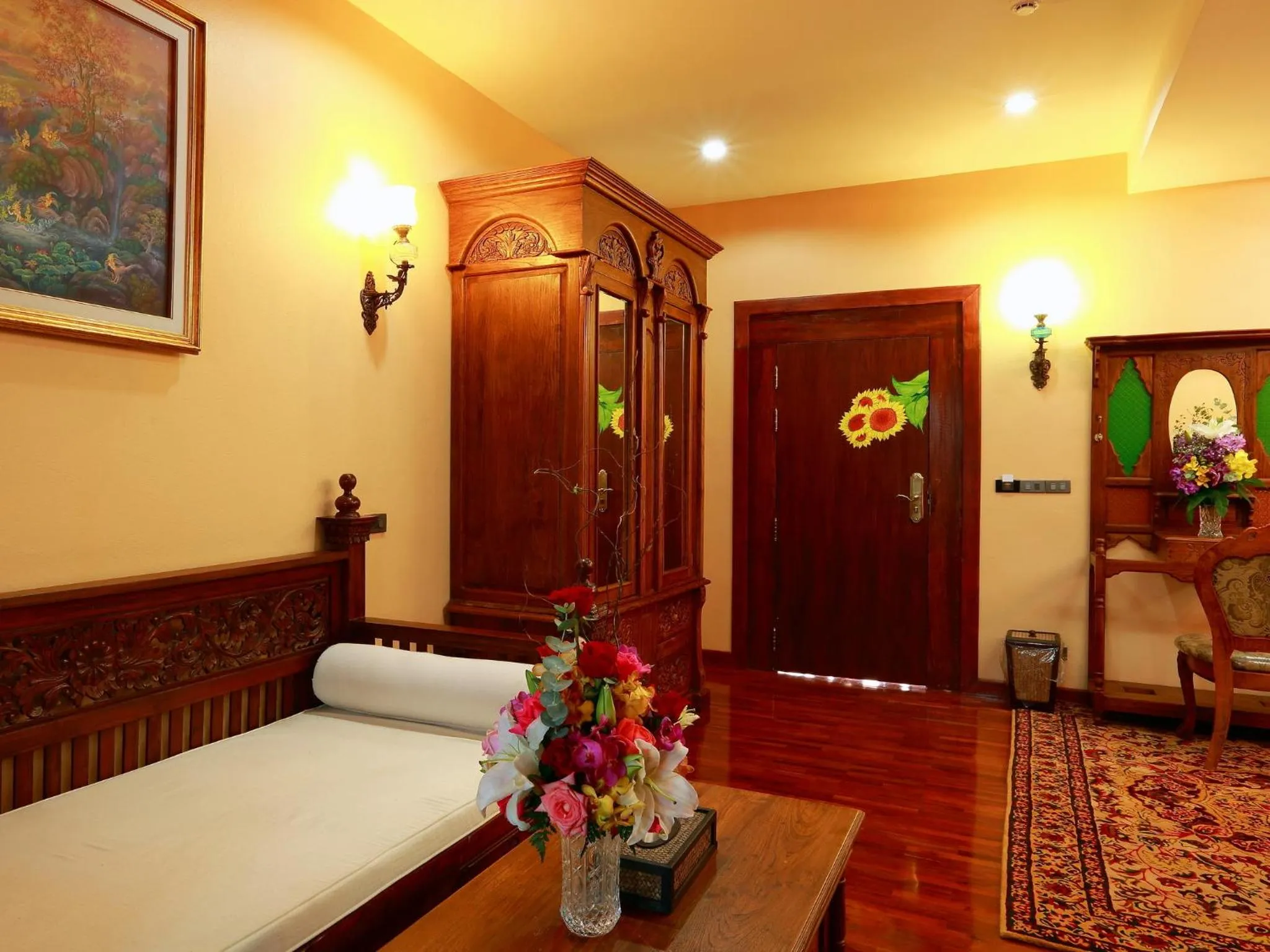 Seating area, Bed in At Chiang Mai Hotel