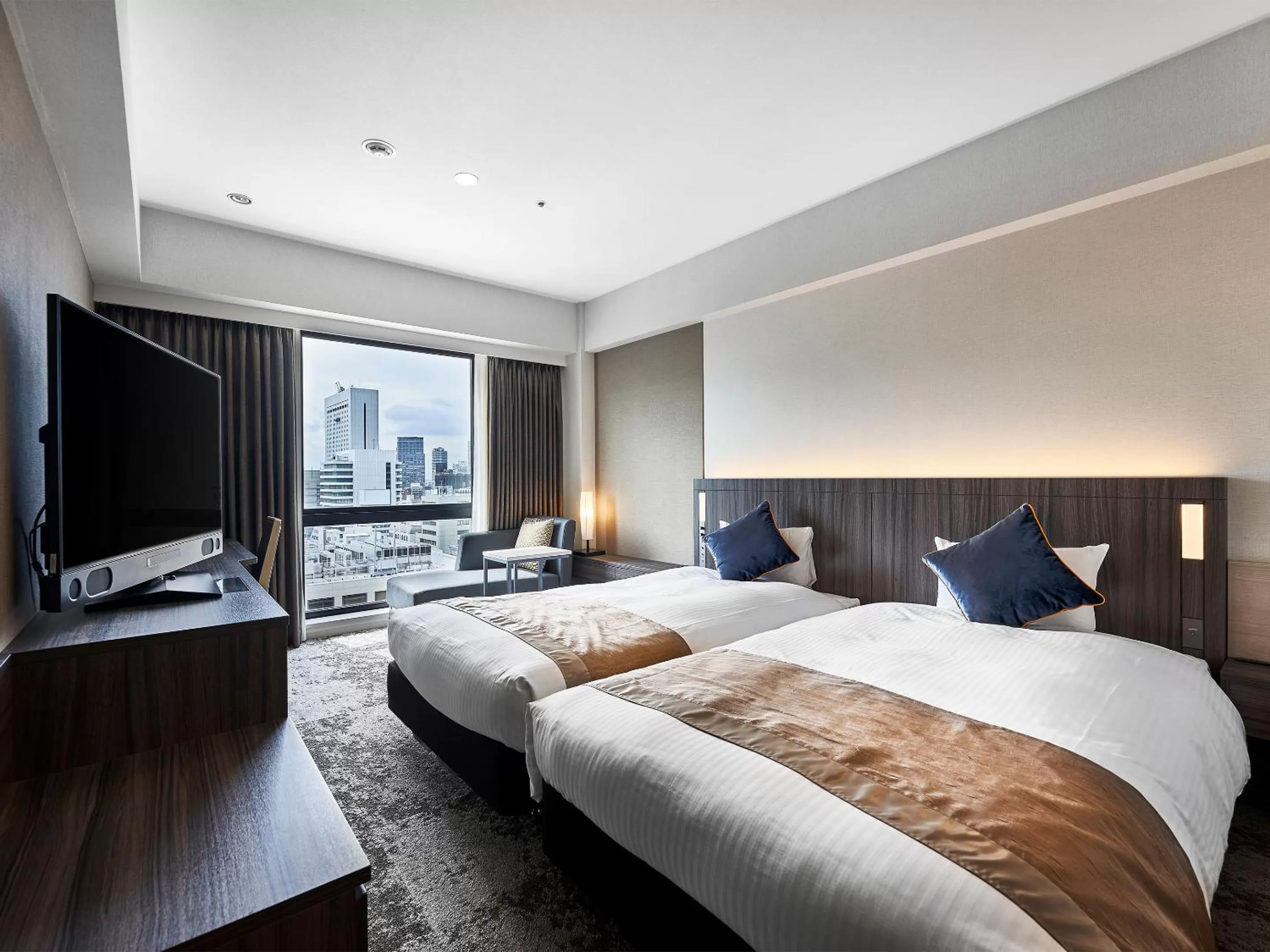 Bed in DEL style Osaka-Shinsaibashi by Daiwa Roynet Hotel