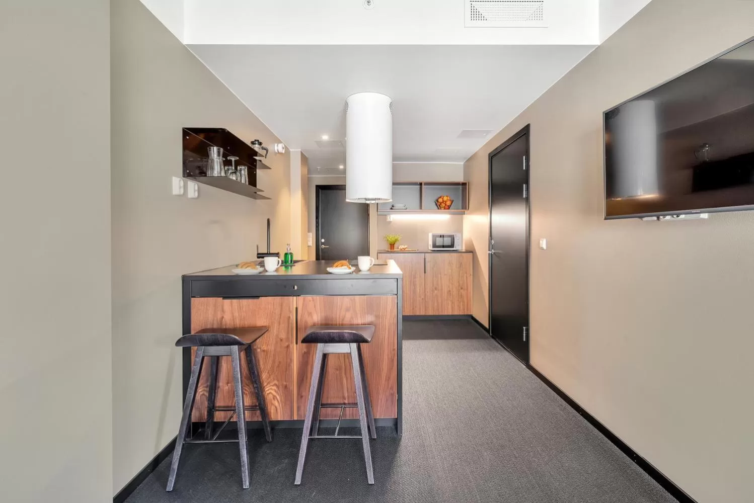 Kitchen or kitchenette in Forenom Aparthotel Oslo