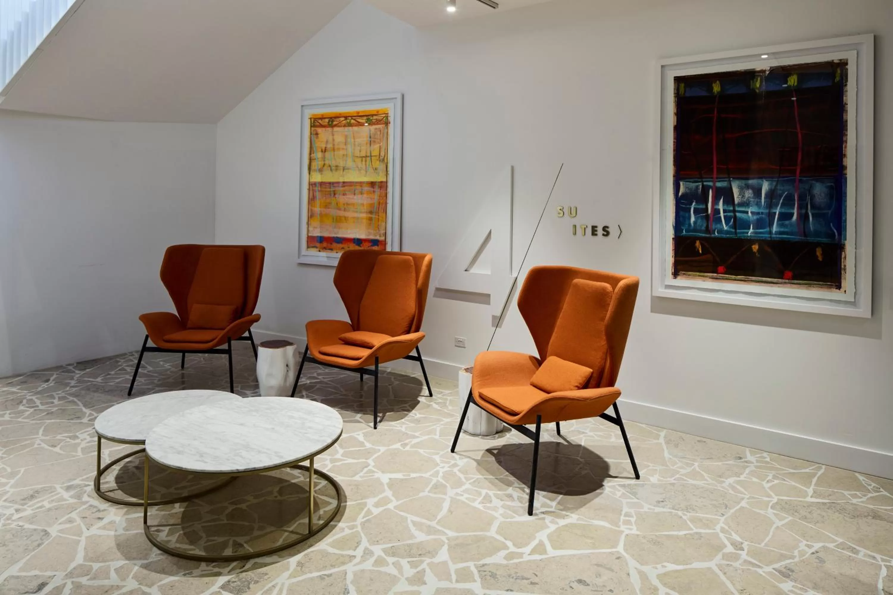 Lobby or reception in The Johnson Brisbane - Art Series