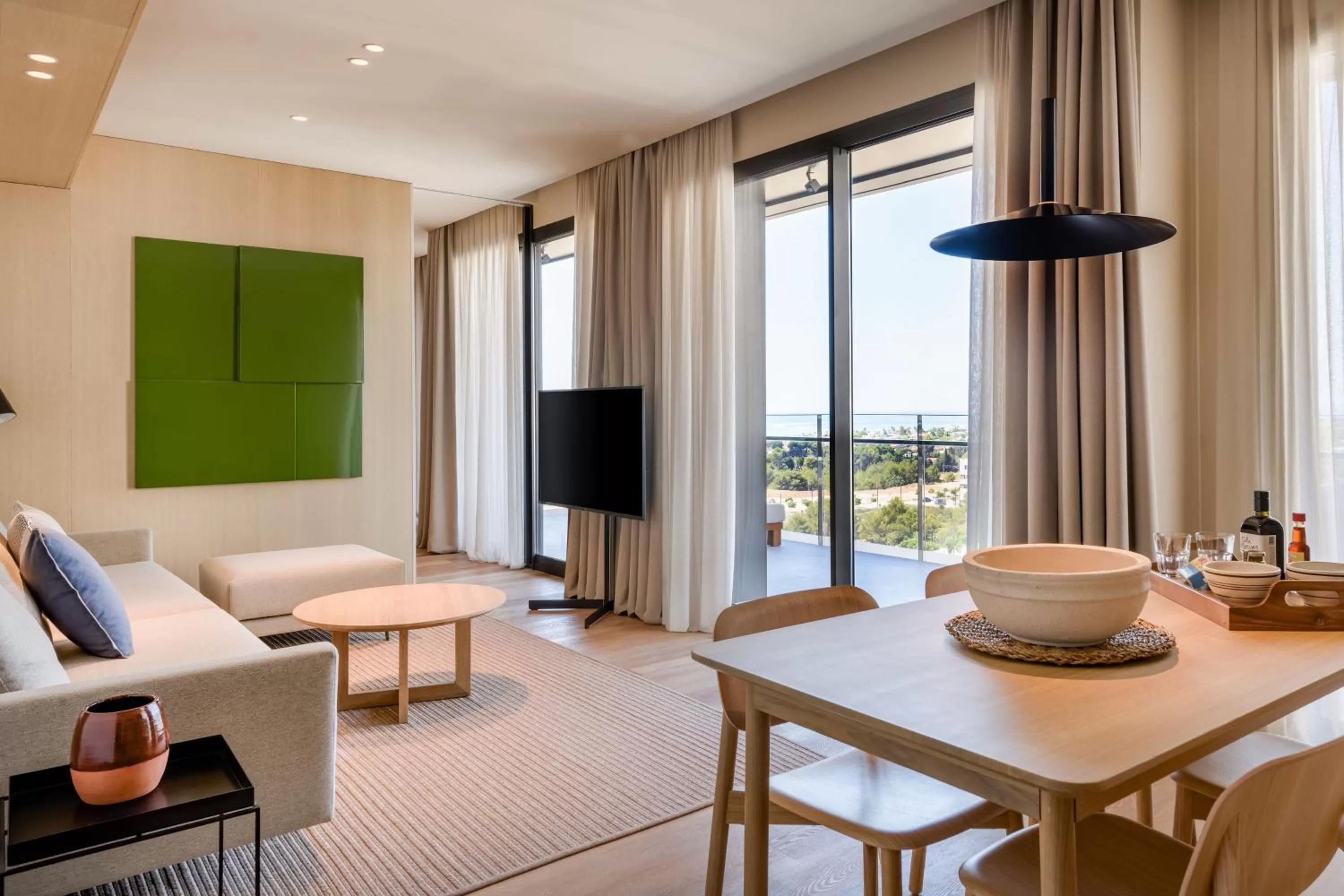 One-Bedroom Queen Suite with Balcony and Sea View in Sabàtic Sitges Hotel, Autograph Collection