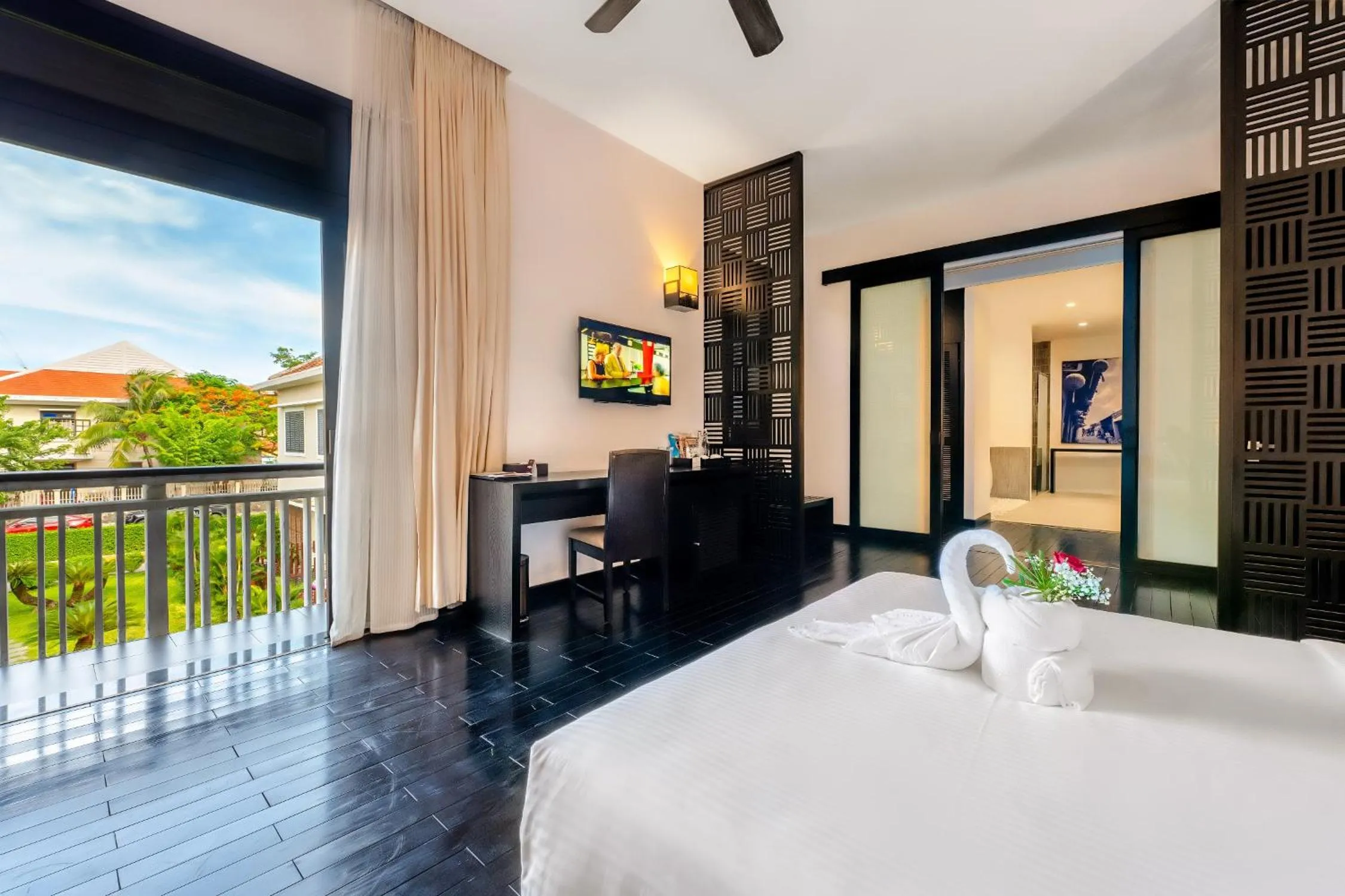 View (from property/room), Bed in HOI AN HISTORIC HOTEL